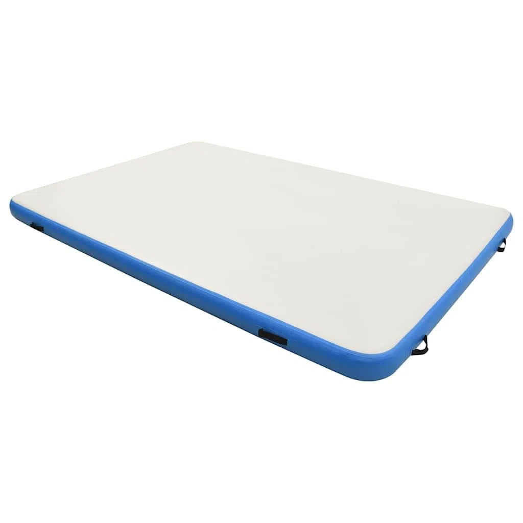 vidaXL Tappeto Galleggiante Gonfiabile Blu e Bianco 200x150x15 cm