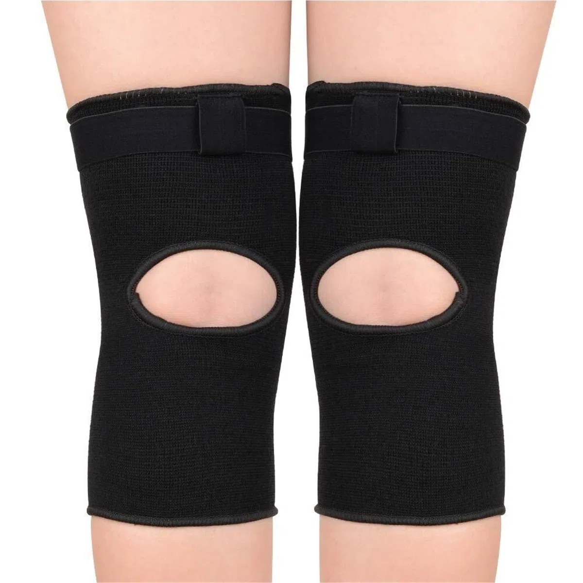 RUVOO Ginocchiere Palestra Ginocchiere con Spugna, Antiscivolo e anticollisione, Adatte for Il Ciclismo e la Corsa Ginocchiera Sportiva