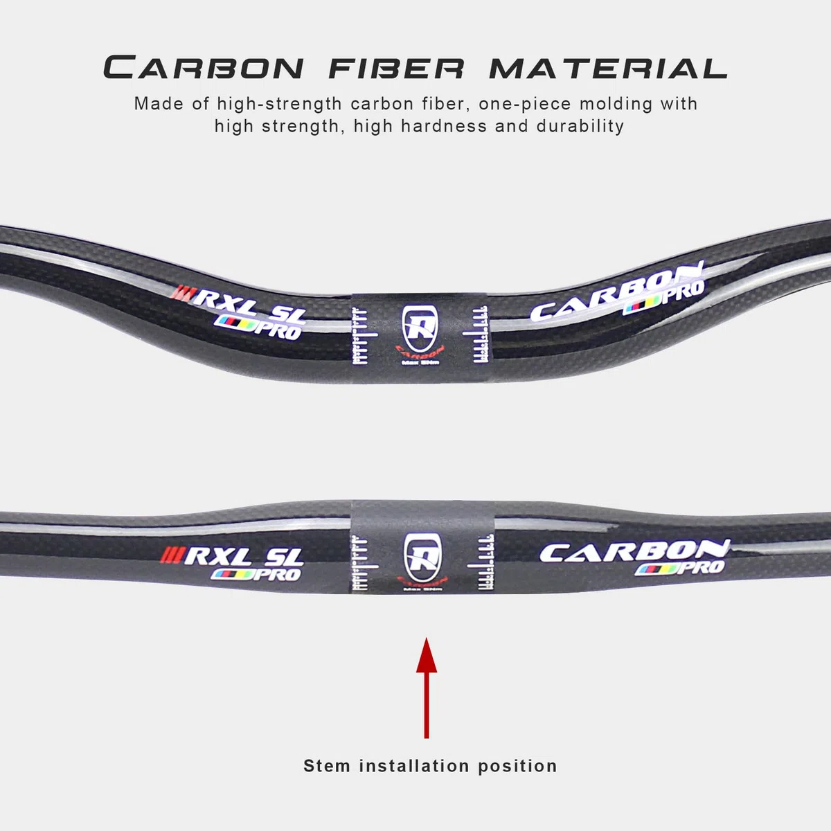 manubrio riser mtb carbonio,RXL SL manubrio mtb 31.8 carbonio 680mm 3K lucido nero
