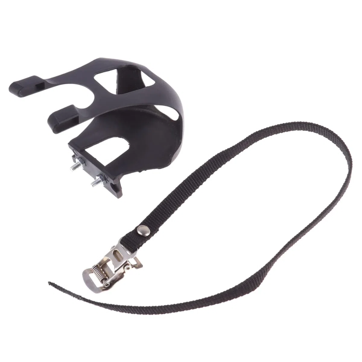 BESPORTBLE 8pezzi Tacchette Per Bici Con Cinghie Fisse Pedali Antiscivolo Per Bicicletta Da Corsa e Mountain Bike Nero Installazione Facile Leggere e Resistenti Al Sole Regolabili Per Tutti