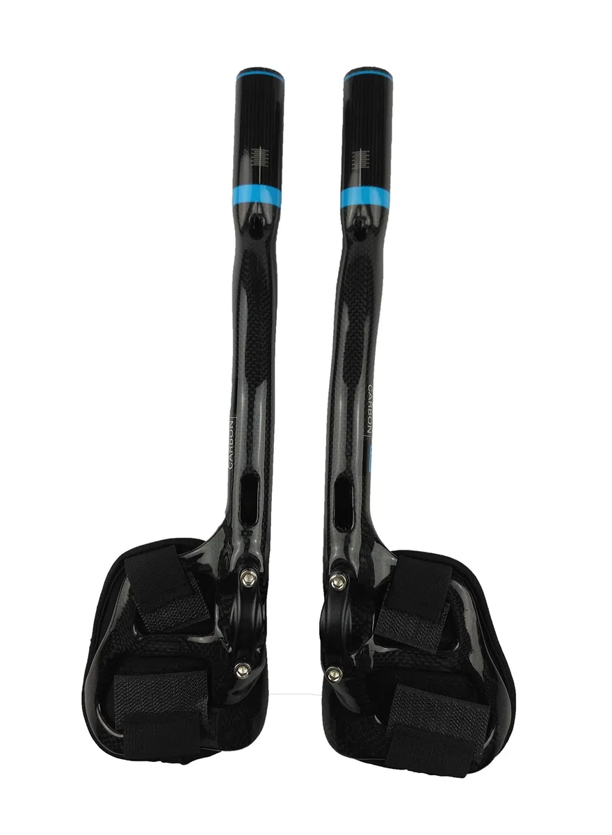PLATT Manubrio per bicicletta 31,8, in carbonio, da corsa/triathlon, Aerobar, prolunga manubrio Tri Bar, 3K lucido