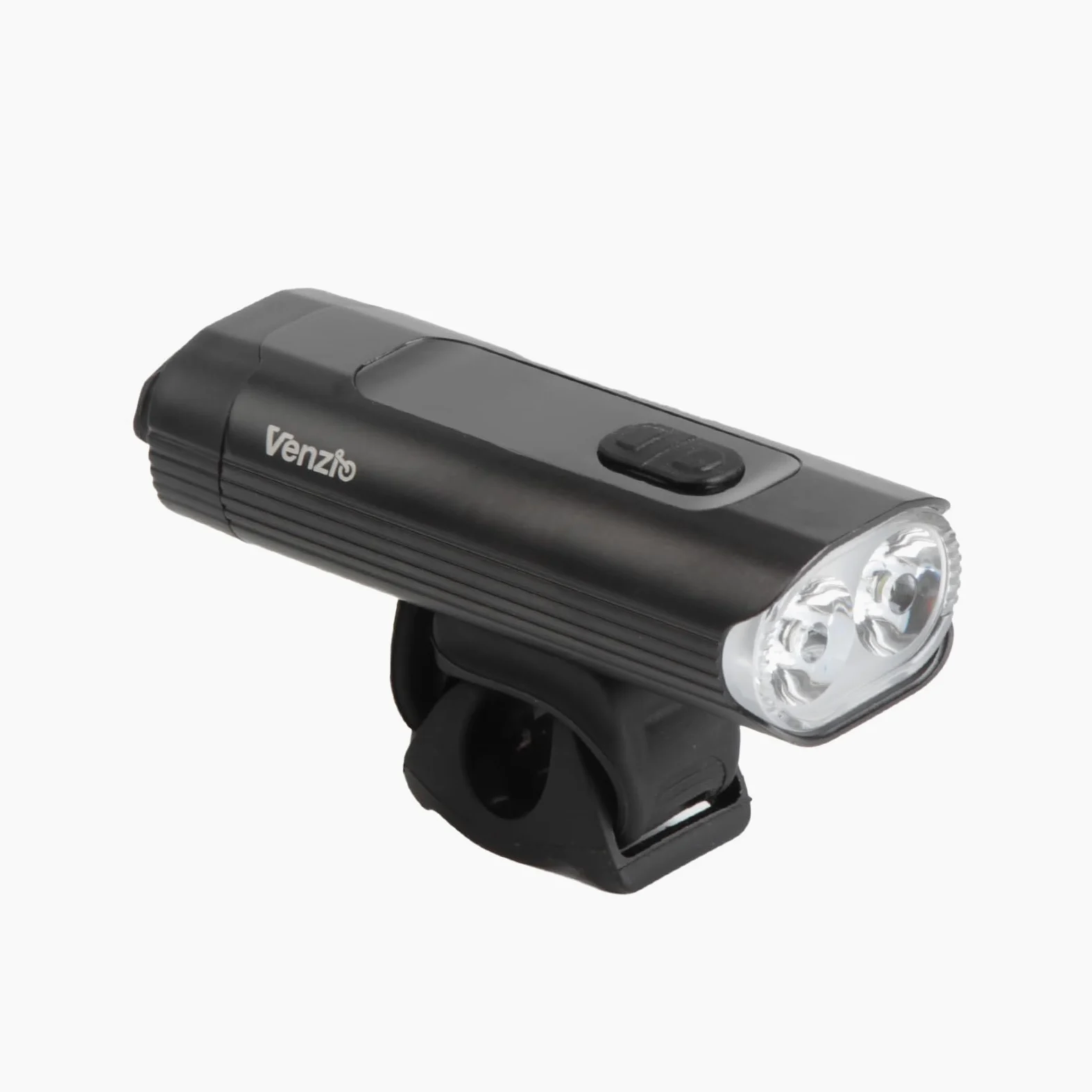 Venzio Fanale anteriore da 1000 lumen, ricaricabile USB-C, a LED, con batteria da 4800 mAh, impermeabile IPX4, 8 modalità, luce multifunzione per guida notturna, strada, montagna e uso pendolari