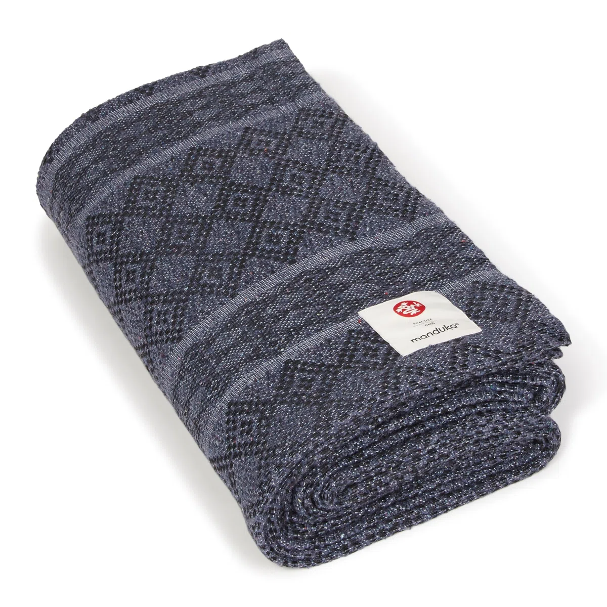 Manduka Coperta in cotone per yoga, accessorio e accessorio per yoga, pieghevole, impilabile per sostenere, in cotone, 172 cm, grigio tuono
