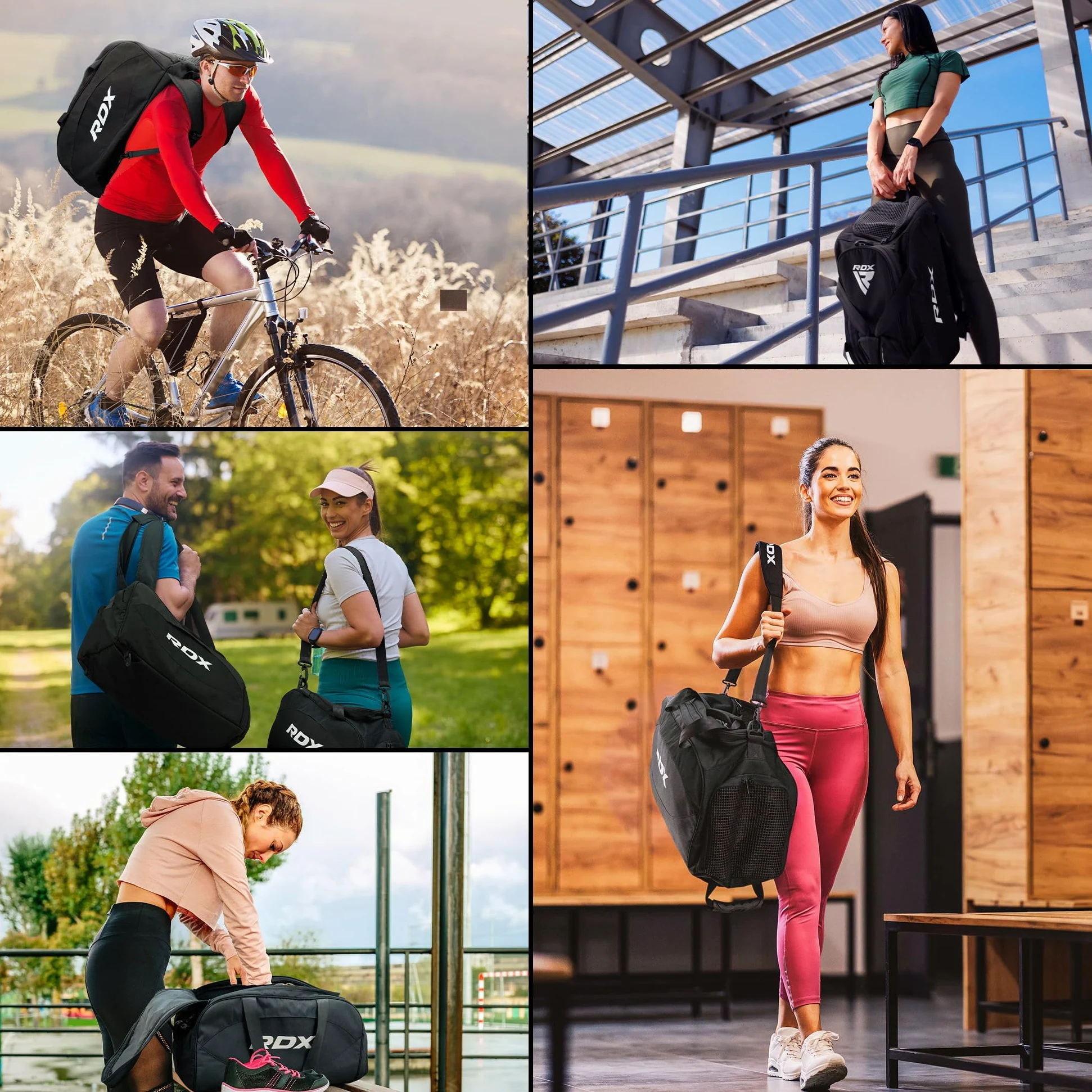RDX Borsone Palestra Borsa Gym Borsello Sport Fitness Boxe Sportiva Arti Marziali Bag Allenamento