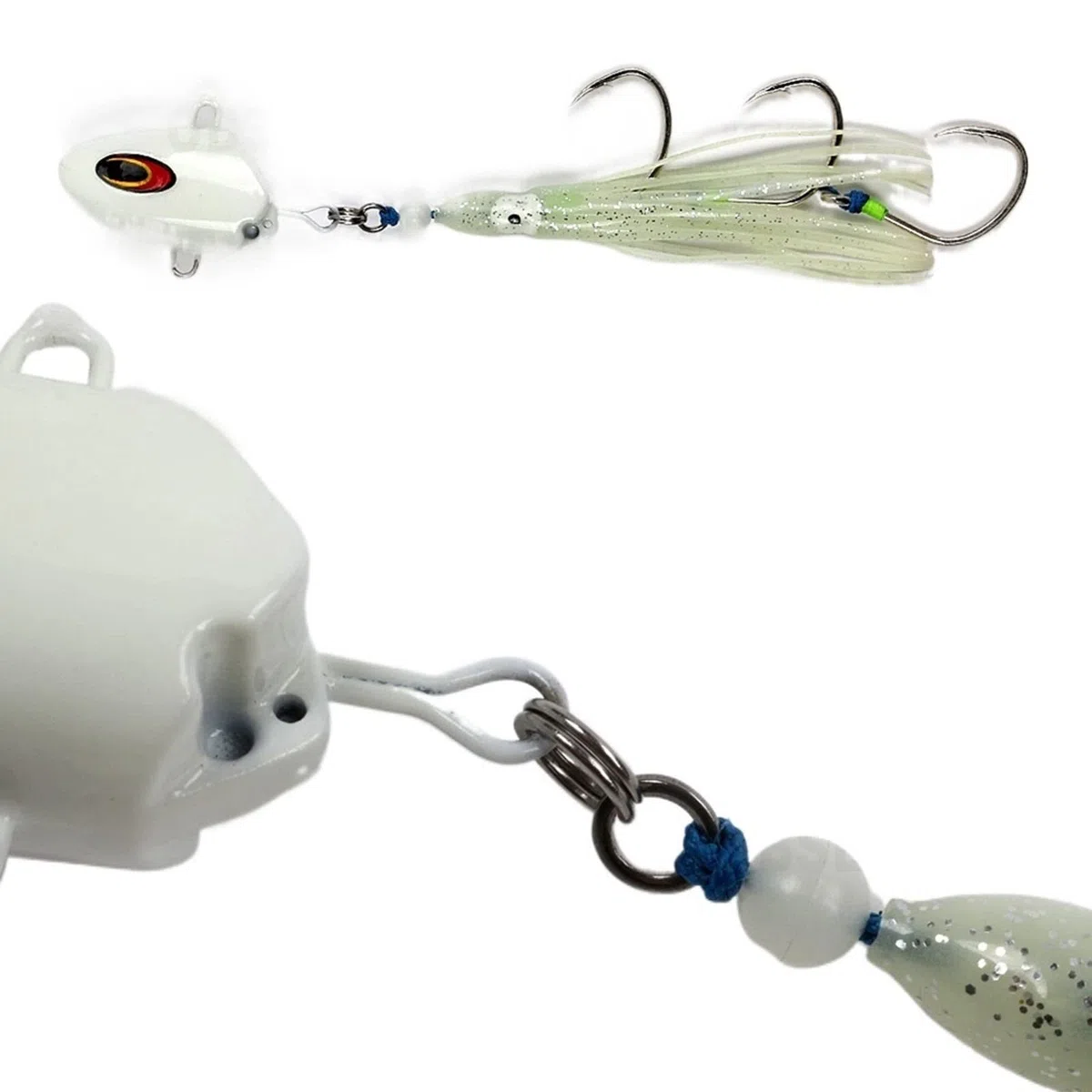 moisture Set di Ami da Pesca Circolari Portatili Jigging Assist Ganci Tai gomme Silicone gonne filamenti Nastri for Le Code Code Maschere Set di Amo da Pesca (Model Number : 4-0, Size : 3 PCS)