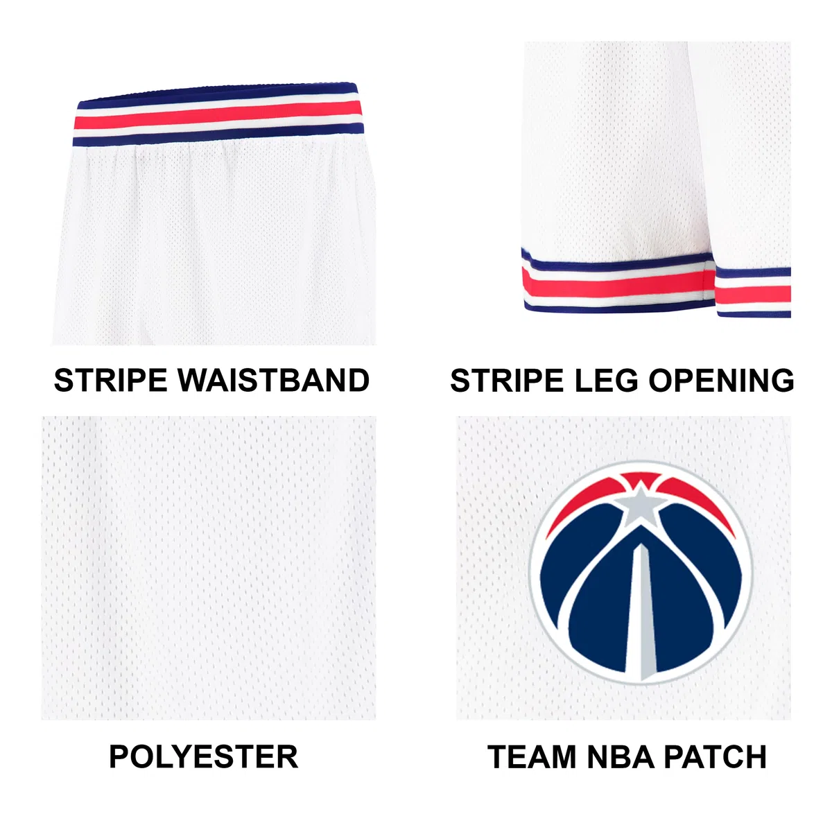 Ultra Game Pantaloncini da allenamento da basket da uomo, ufficiali NBA, 20,3 cm