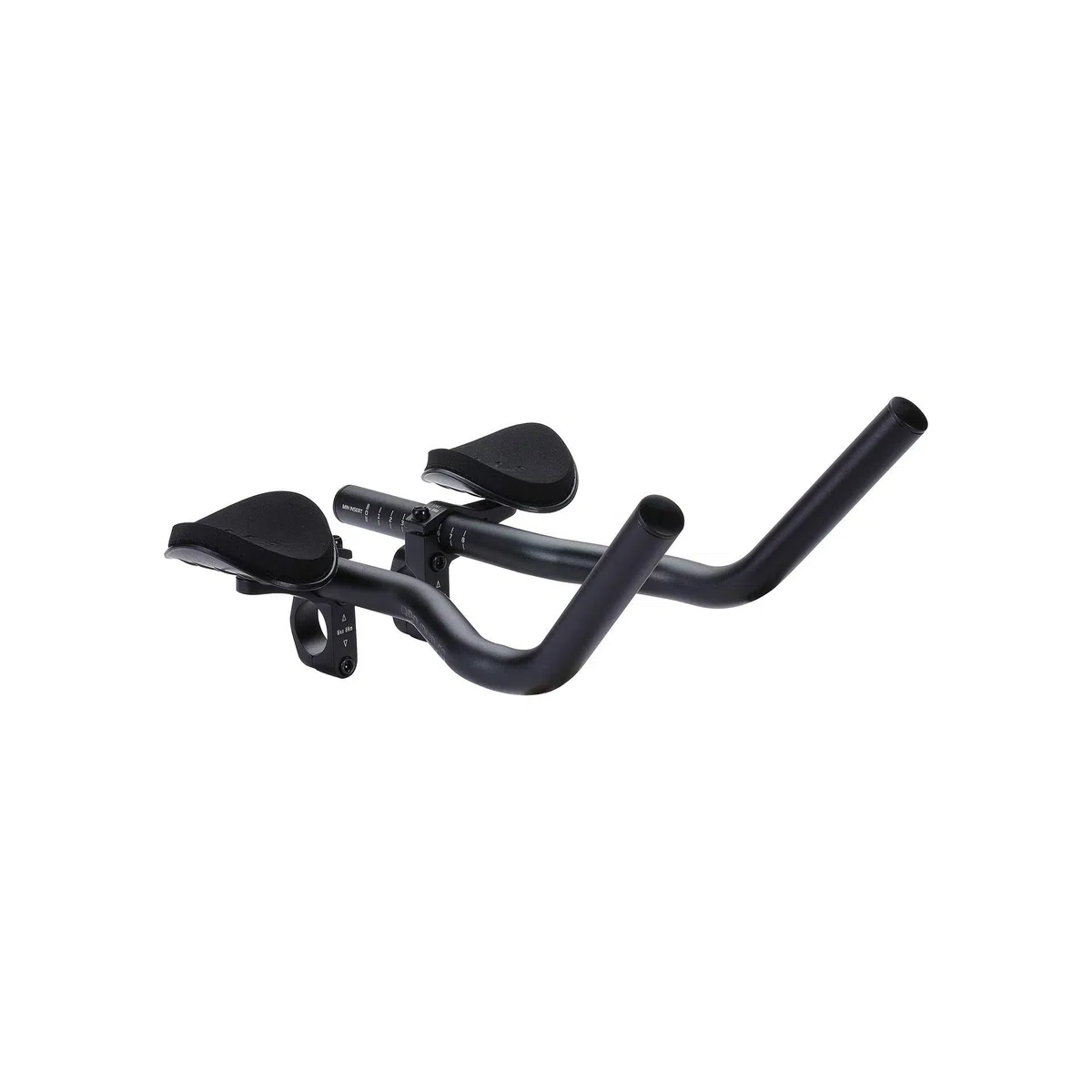 BBB Cycling AeroBase BHB-52 - Prolunghe Manubrio Triathlon in Alluminio con Curva Ergo per Bici da Corsa - Poggiagomiti EVA Regolabili - Compatibili con Manubri 25.4/31.8 mm