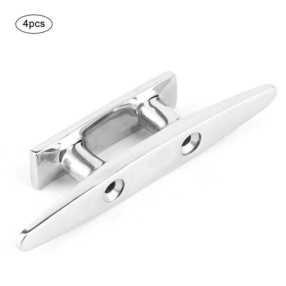 tacchetta da barca, Qiilu Bitta per barca, 4 pezzi 100 mm/3,9 pollici Accessorio per bitta per ormeggio in barca in acciaio inossidabile