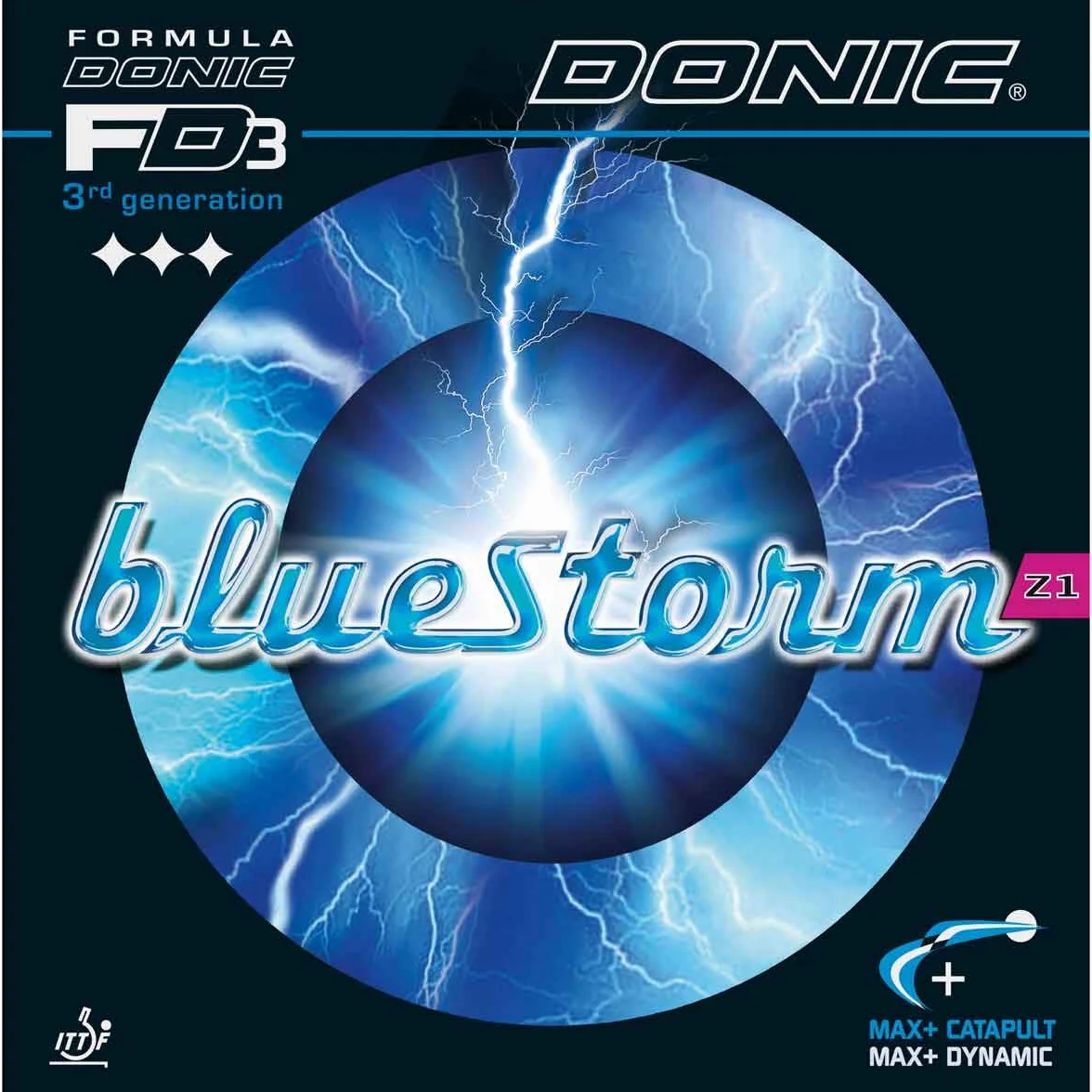 DONIC Gomma BlueStorm Z1, Opzioni 2,1 Millimetri, Rosso