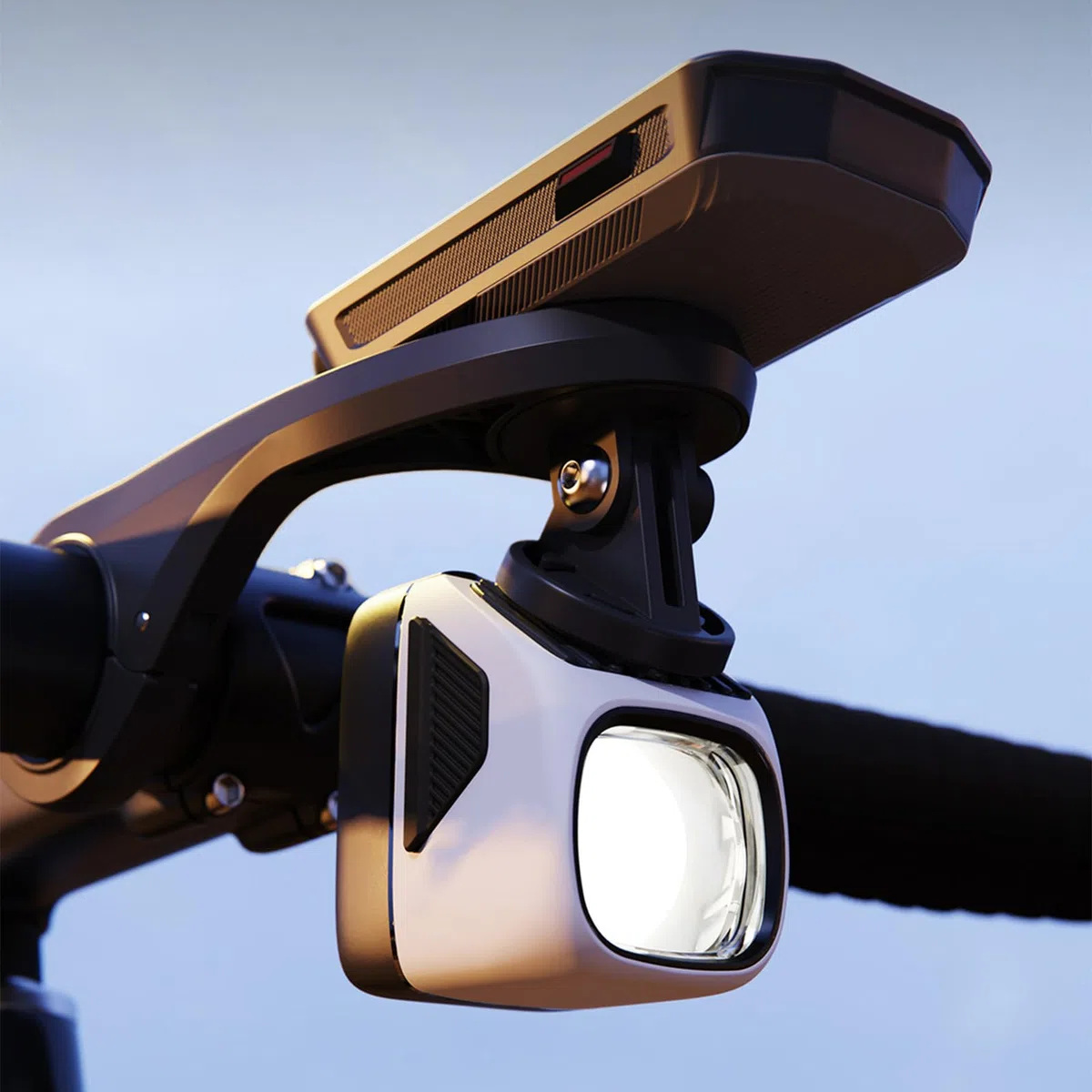 Luce anteriore per bici da strada Potente faro per biciclette Lampada da ciclismo impermeabile Lampada da ciclismo ad alta luminosità Strumento per esterni Potente faro per biciclette