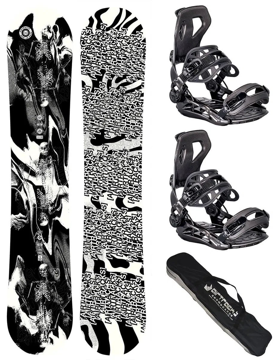 Airtracks Set snowboard – Read My Mind Snowboard Wide Hybrid Rocker + Bindung Master Fastec + Snowboard Bag 152 157 159 162 cm