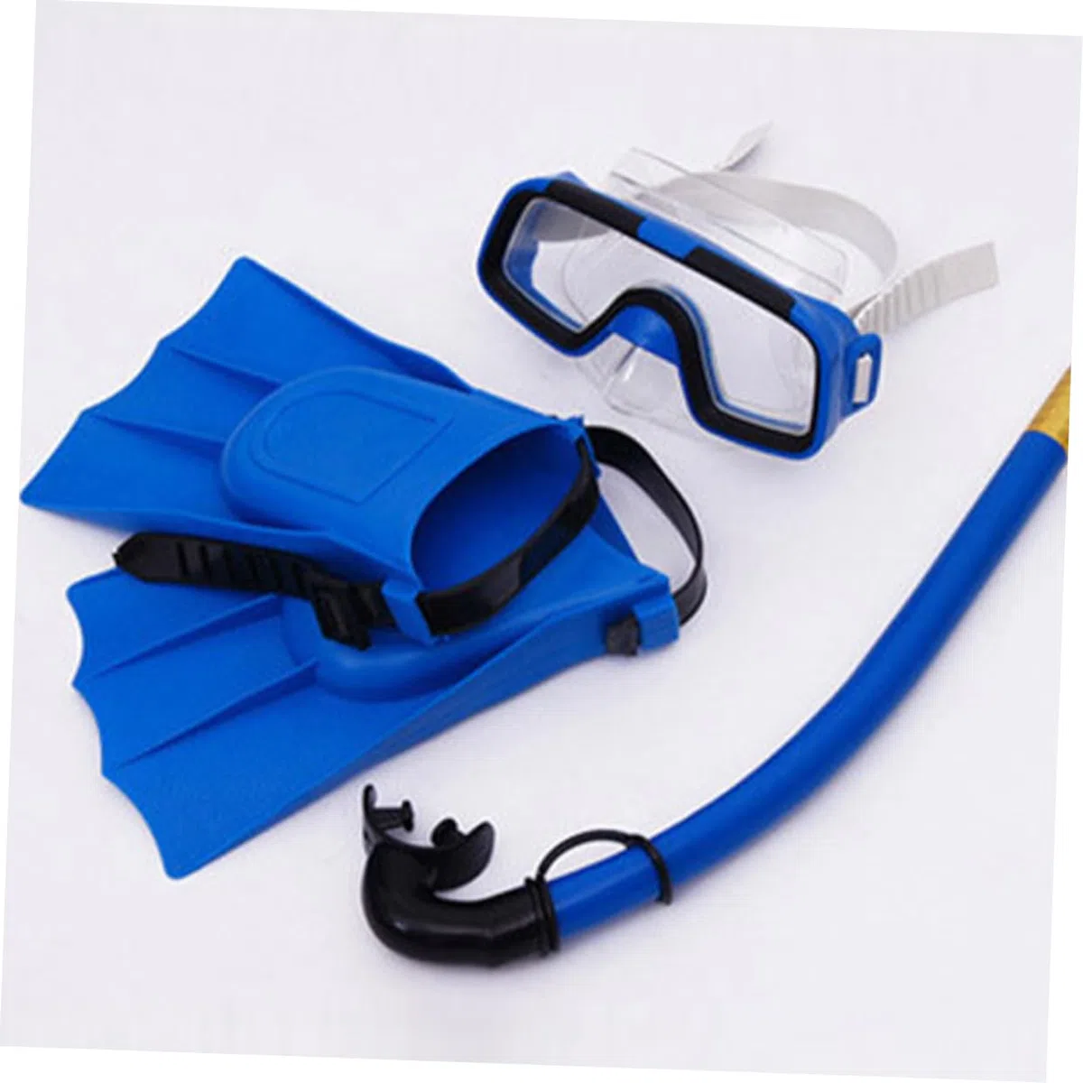 Set Snorkeling Ragazzi Maschera Sub Occhialini e Pinne Compatte per Ragazzi da Spiaggia e Snorkeling