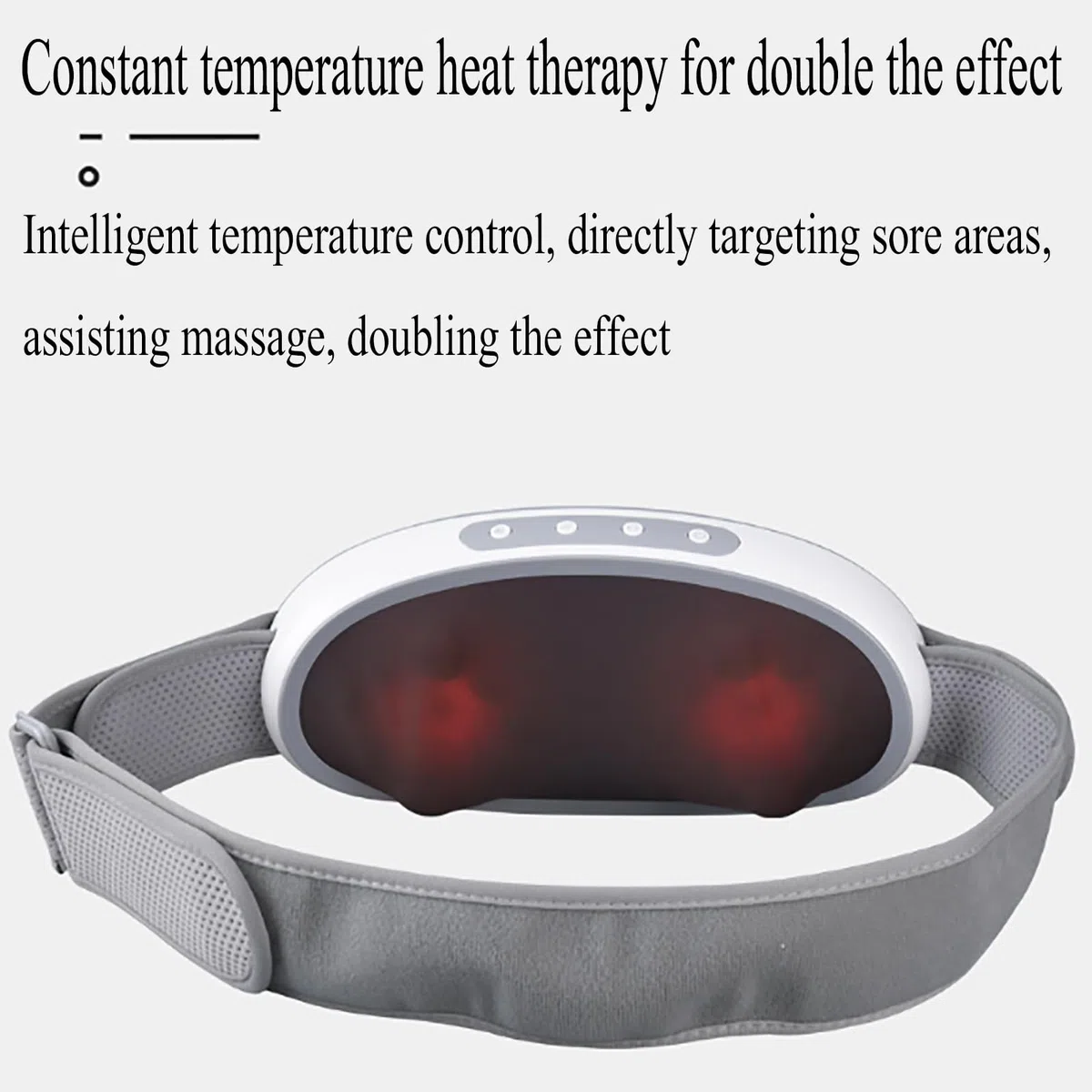 MObyat Massaggiatore Addominale, Cintura Dimagrante Elettrica Wireless, 8 Testine Massaggianti, 2 Impostazioni di Intensità del Massaggio, Riscaldamento a Temperatura Costante, per Massaggiare La