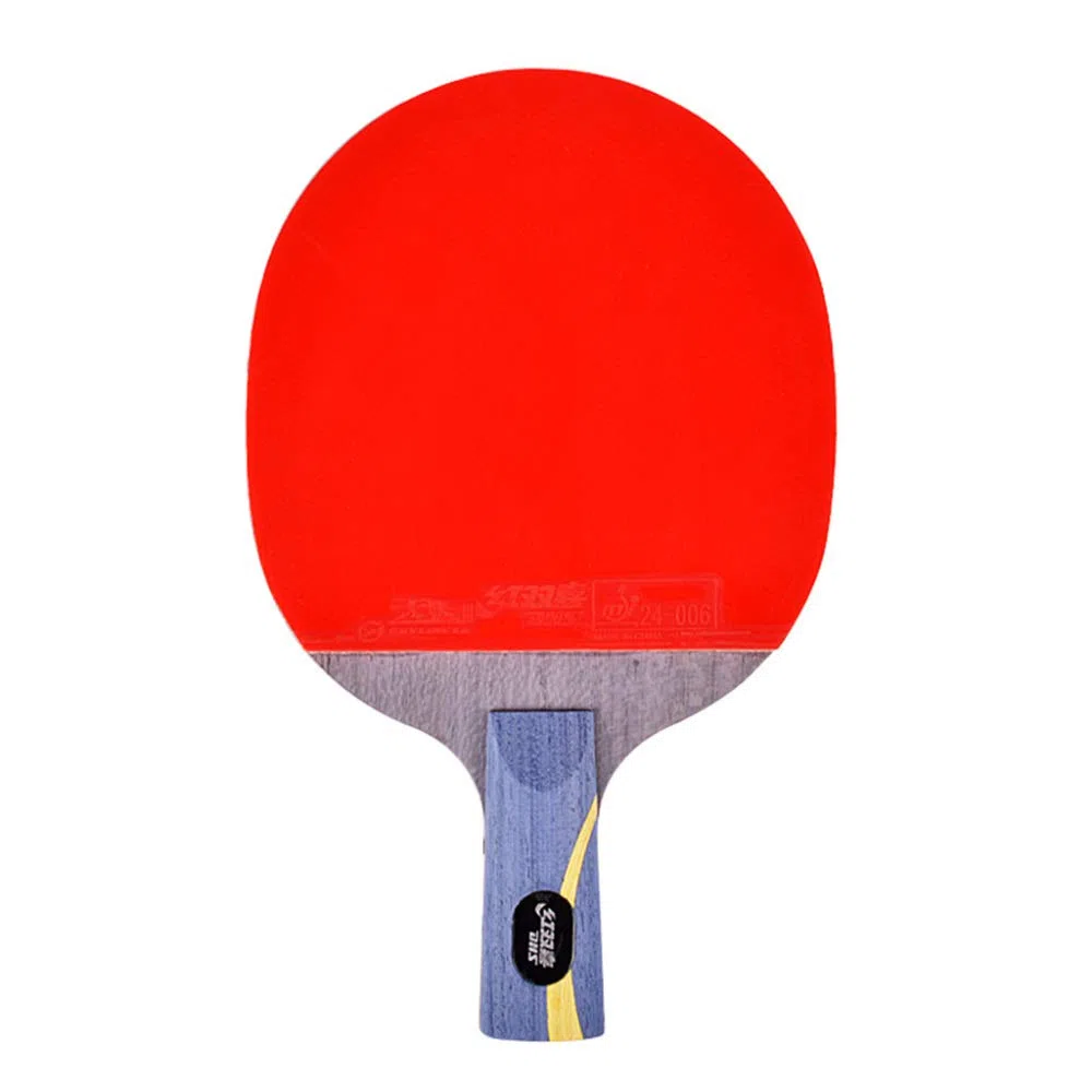 Racchetta da Ping-Pong, Mazza da Ping Pong Professionale, Racchetta Competizione con Custodia/Marrone/Manico Lungo(Blue,Short Handle)