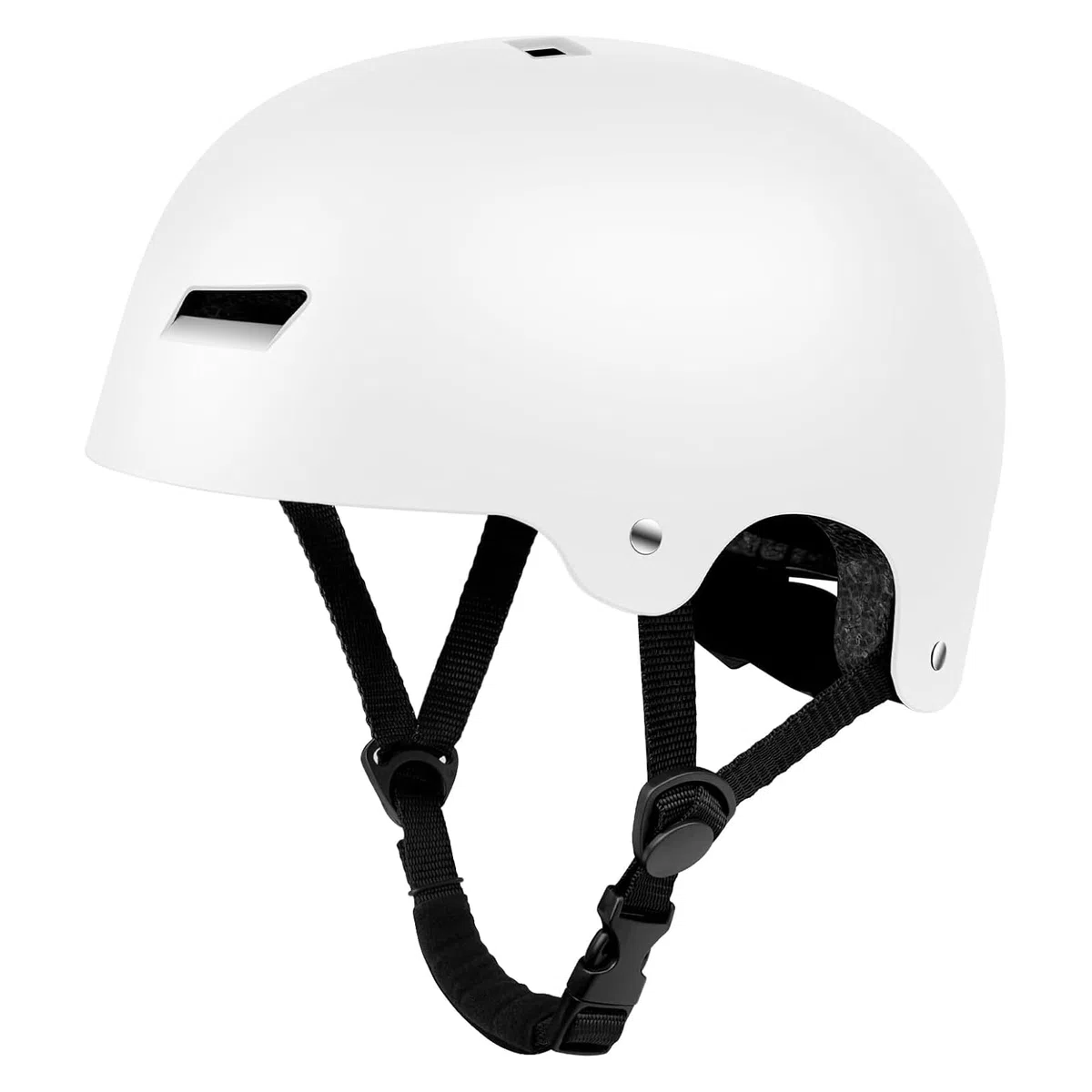 LeapBeast Casco Bici da Uomo/Donna, Regolabile Misura Caschi da Adolescenti, Cascos da Skateboard, Casco da Elettrico Bicicletta, Cascos da Elettrico Skateboard (Bianco, L)
