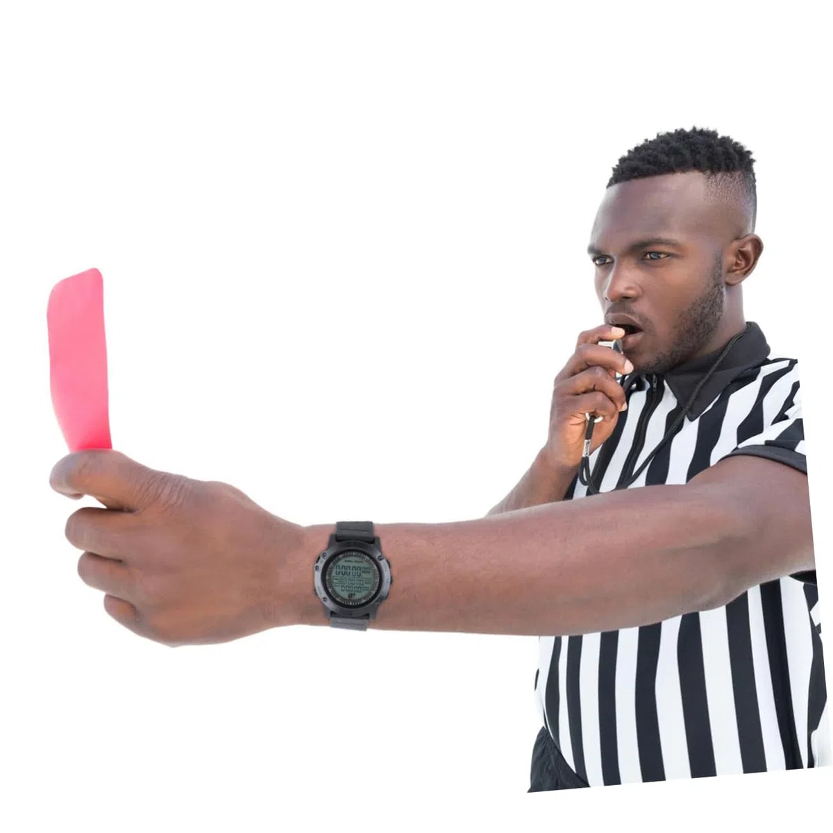 Cronometro Arbitro di Calcio Nero in ABS Countdown Preciso | Cronometro Arbitro di Calcio, per Giochi e Sport, per Fan Sportivi e Atleti, Adatto all'Uso Quotidiano