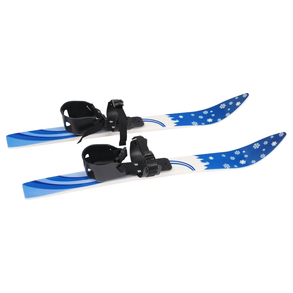 Set da sci per bambini, snowboard con 2 bastoni da sci, fissaggio bidirezionale, capacità di carico 50 kg, 2-8 anni Snowboard per principianti (blu)