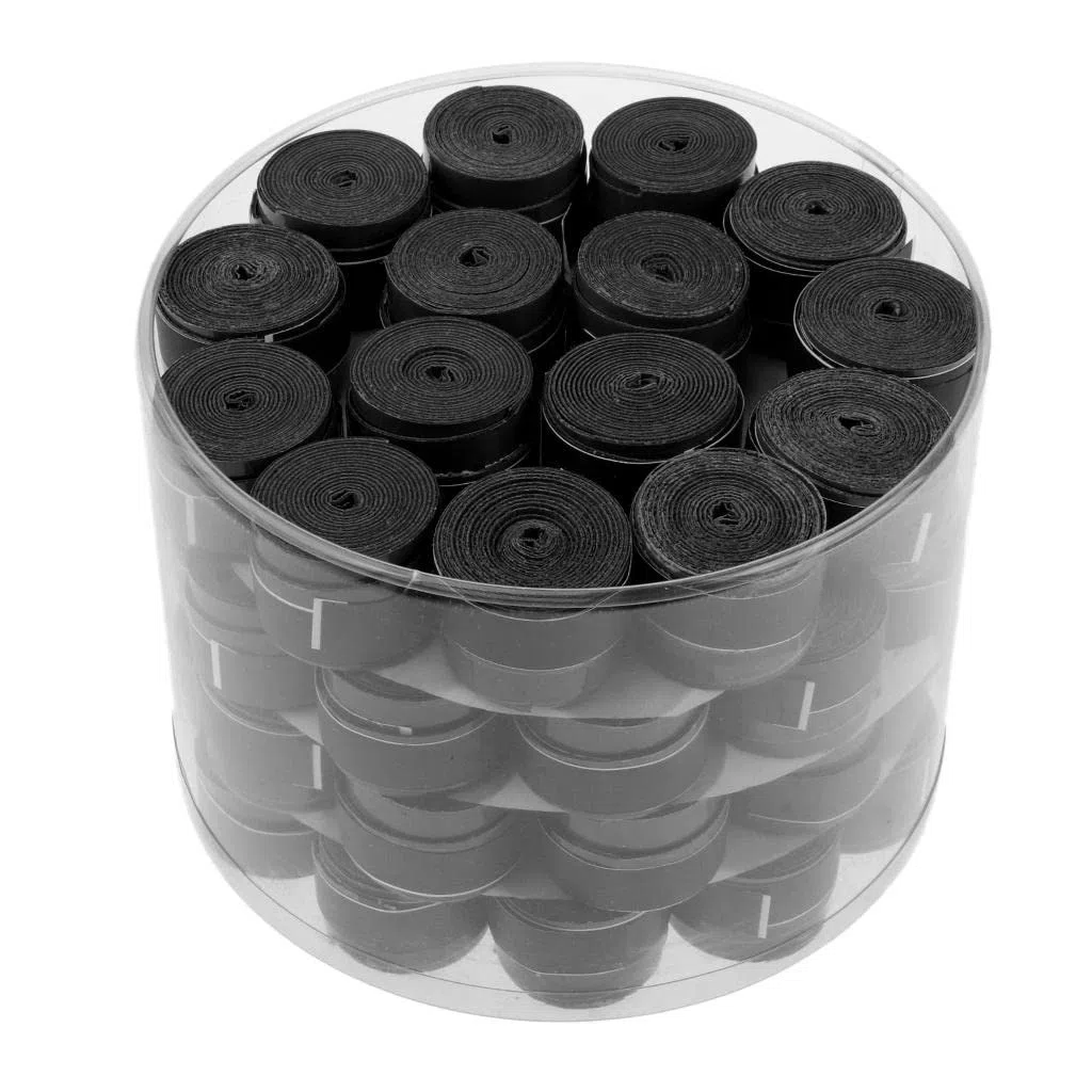 60 Pezzi Tennis Racket Grip Nastro Antiscivolo Suede PU Assorbente Manico per Racket Badminton Squash Bici Pesca Adatto per Sport All'aperto