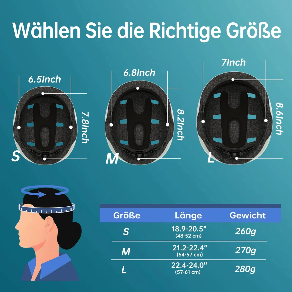Casco Bici da Uomo/Donna, Leggero Casco da Bicicletta, Casco da Skateboard, Casco da Elettrico Bicicletta, Casco da Elettrico Skateboard