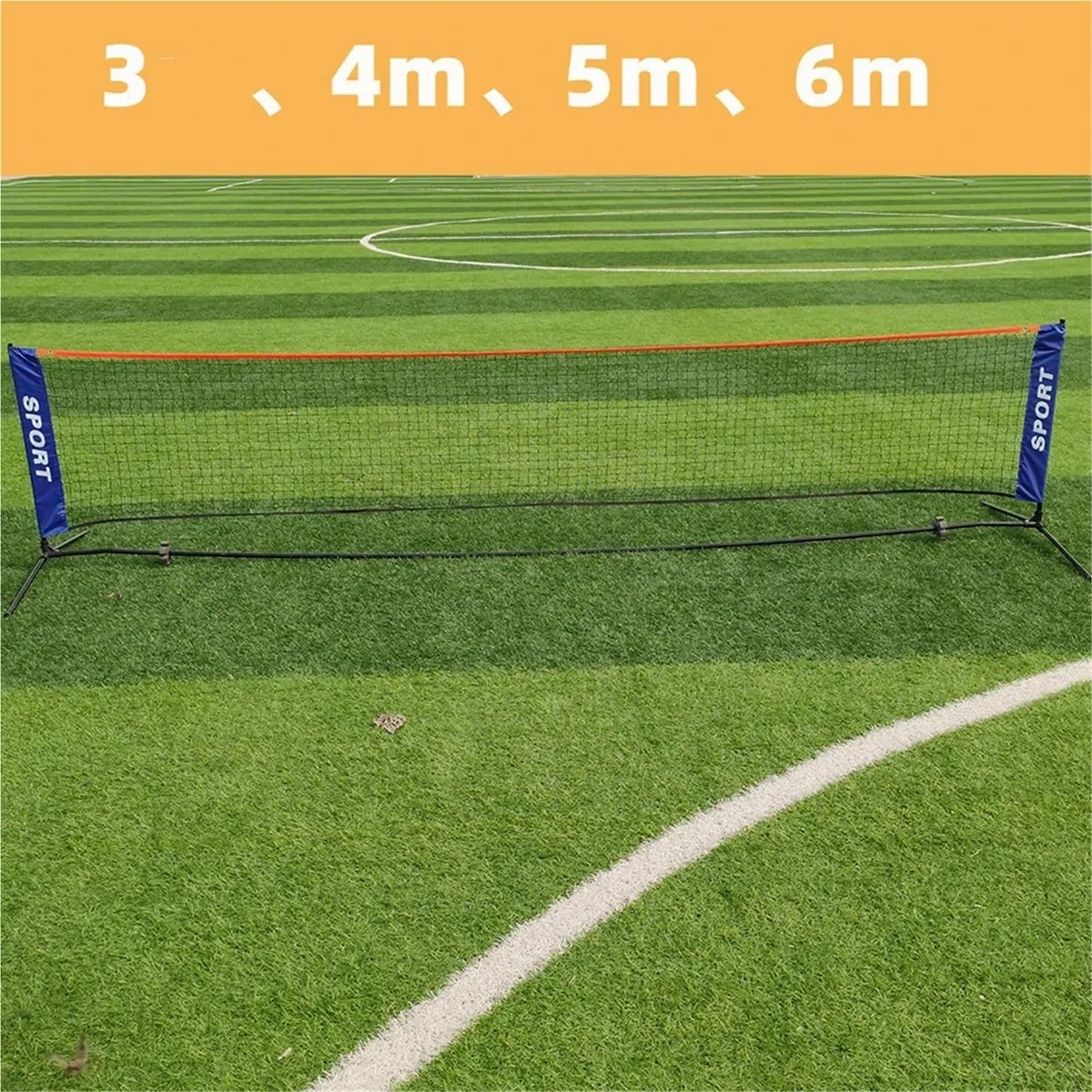 Rete da badminton professionale for pallavolo, tennis, reti allenamento sportive standard, rete in, portatile for giardino Per Esterni