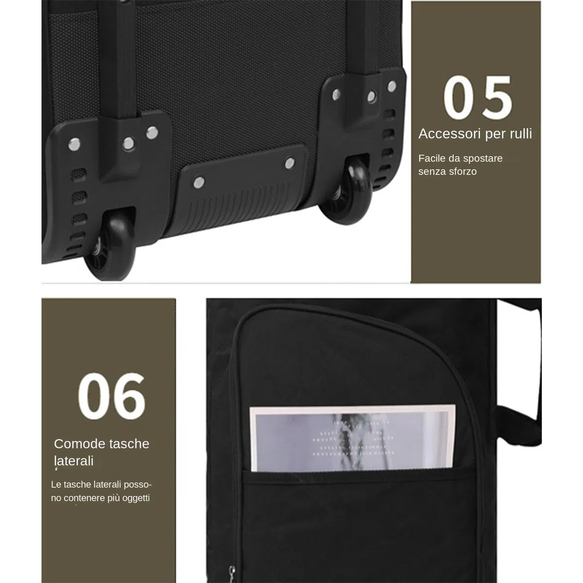 Borsa Da Viaggio Da Golf Per Compagnia Aerea - Custodia Pieghevole Resistente Con Ruote | Leggera Borsa Da Golf Volante Per Donna E Uomo