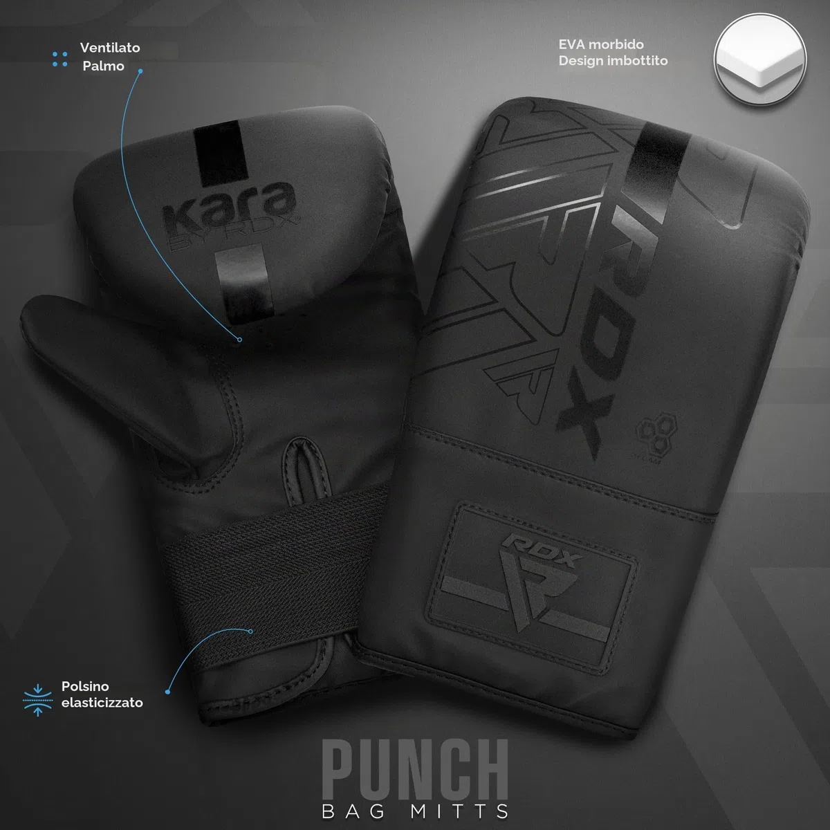 RDX 1.5FT Uppercut Pera Sacco da Boxe, Maya Hide Pelle Pesante Bag Set con Guantoni e Catena, Arti Marziali MMA Pugilato Muay Thai Kick Boxing, Casa Palestra Punch Sacchi Uomini Donne