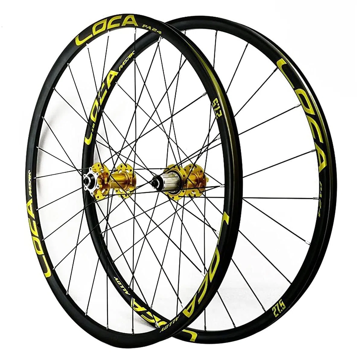 ZFF Bicicletta da Montagna Ruote 26/27.5/29 Pollici Freni A Disco Doppio Muro Cerchio MTB Ruote di Montagna Rilascio Rapido per 7/8/9/10/11/12 velocità Cassetta Ruota Libera