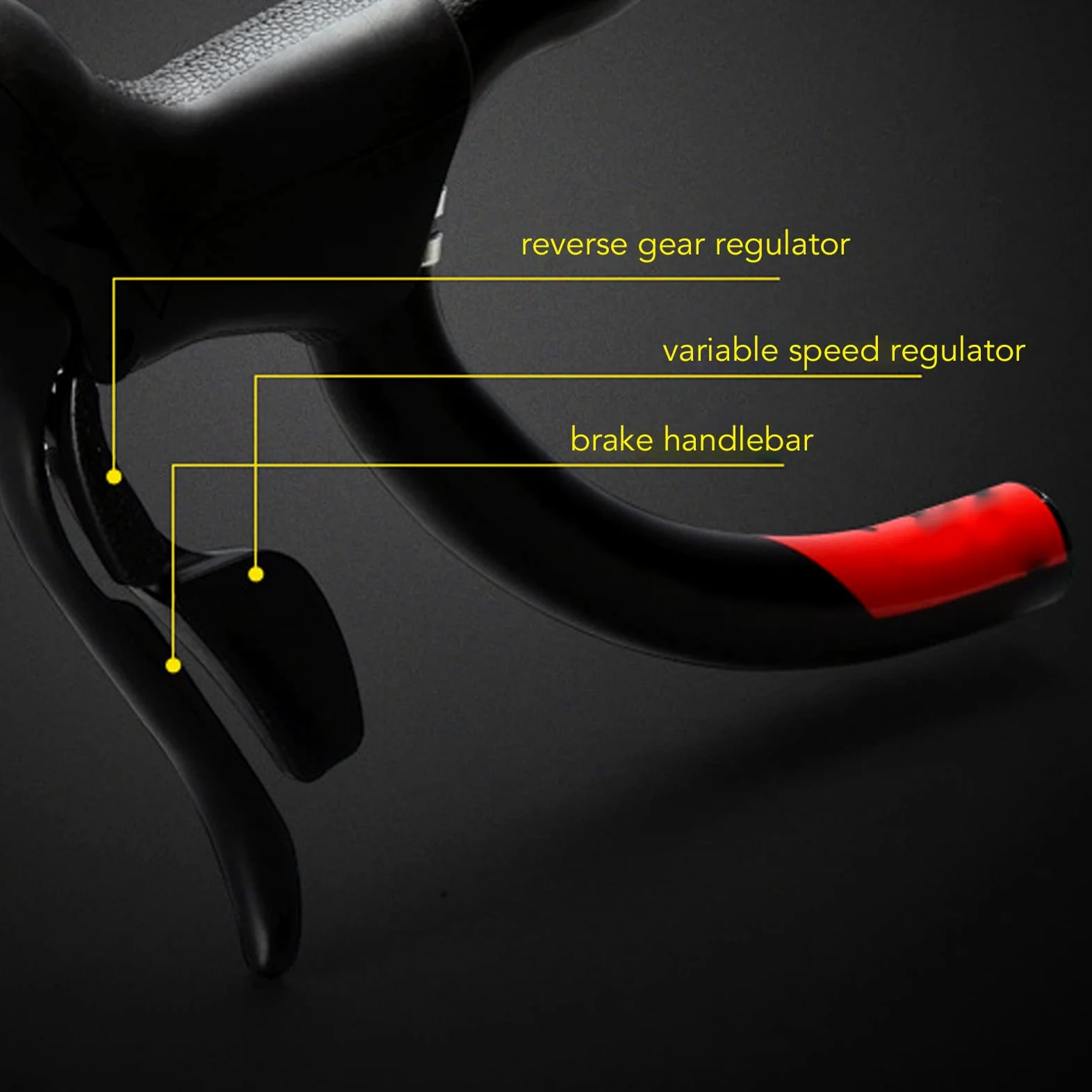 Jiawu Leve Freno Bici 2x7 velocità per Bici da Strada, Set Leve Freno in Lega di Alluminio con Cavi, Impugnatura in PVC Antiscivolo per Manubrio Bullhorn, Accessori per Biciclette 7 8 9 velocità