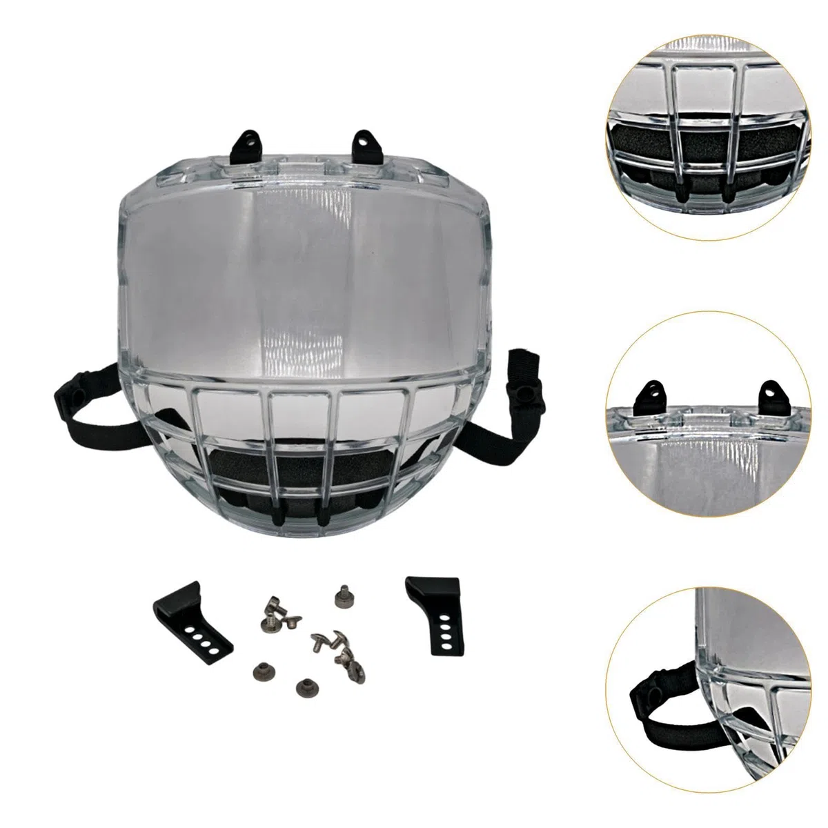 Baoblaze Casco da Hockey Ghiaccio Visiera di Ricambio, Visiera antiappannamento, Protezione Integrale del Viso, Traspirante, Antigraffio