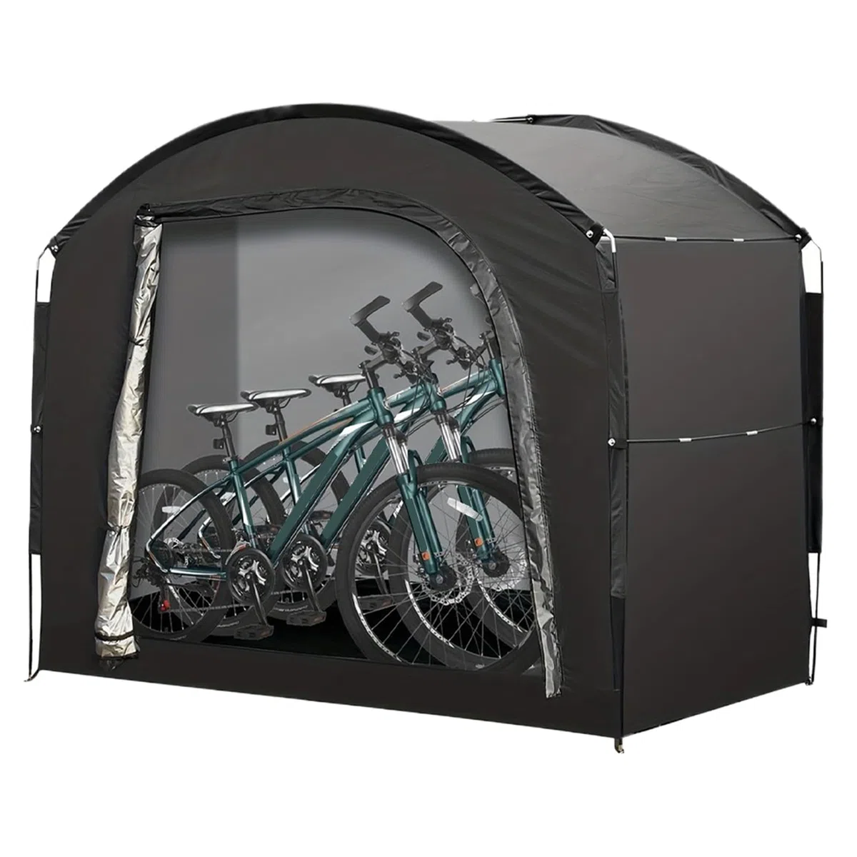 Genérico Fahrrad Aufbewahrungszelt - Organizer Zelt Aus Oxford-Stoff Für Fahrräder,Großvolumige Lagerboxen Gartenwerkzeuge Campingausrüstung Poolzubehör, nero, Vedi la descrizione, Vedere la