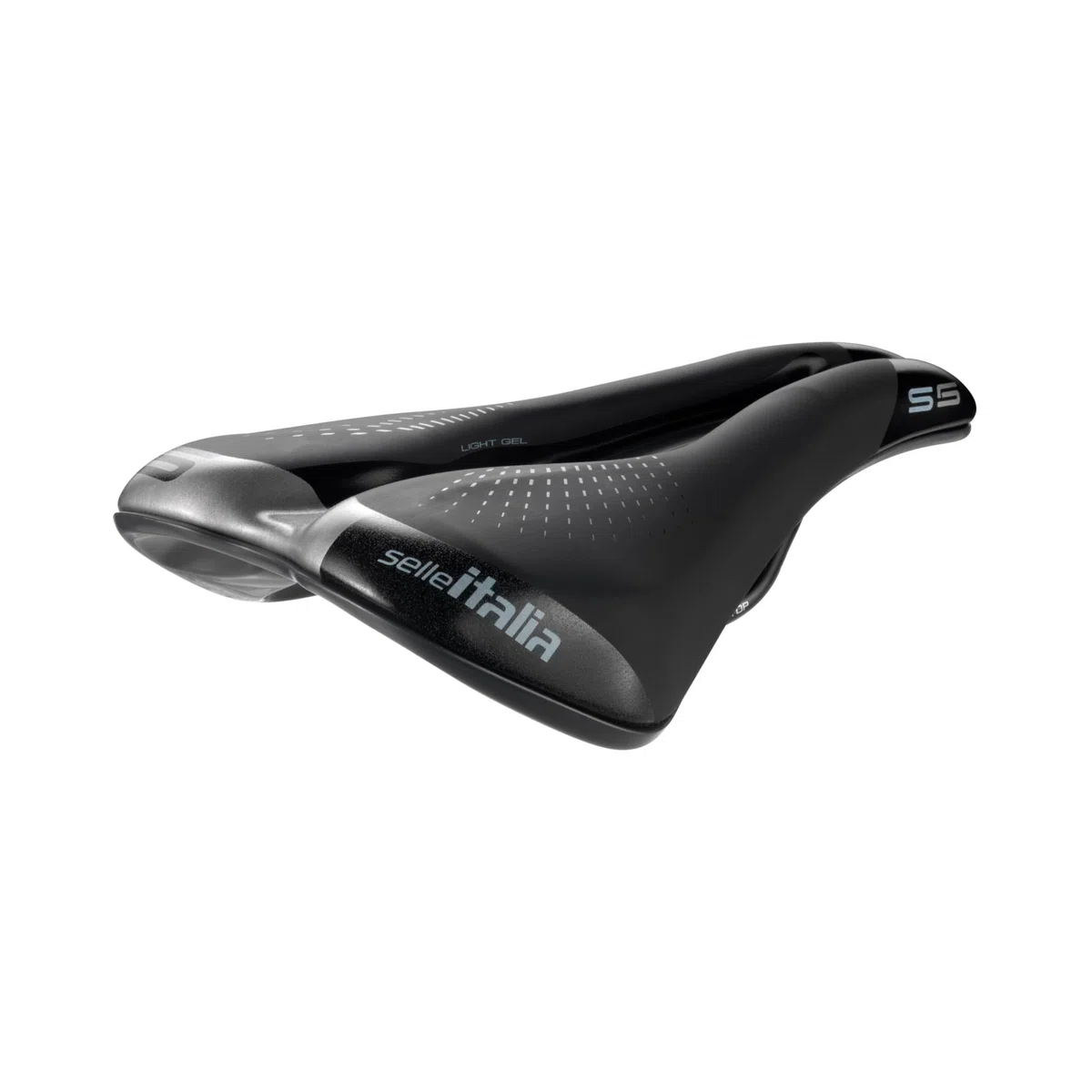 Selle Italia - Confortevole City Bike Sella S 5 Lady Superflow Donna, Rail FeC Alloy Ø7, Soft-Tek, Gel Ultra Comfort, Durevole, Nastro Riflettente Alta Visibilità, Ergonomico