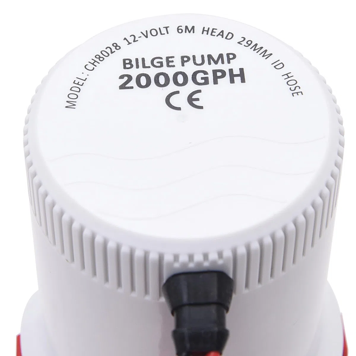KAOLALI 12V 2000GPH Pompa di Sentina 29mm Pompa Acqua Barca Elettrica Sommersa Pompa di Sentina per Barca Marine Yacht