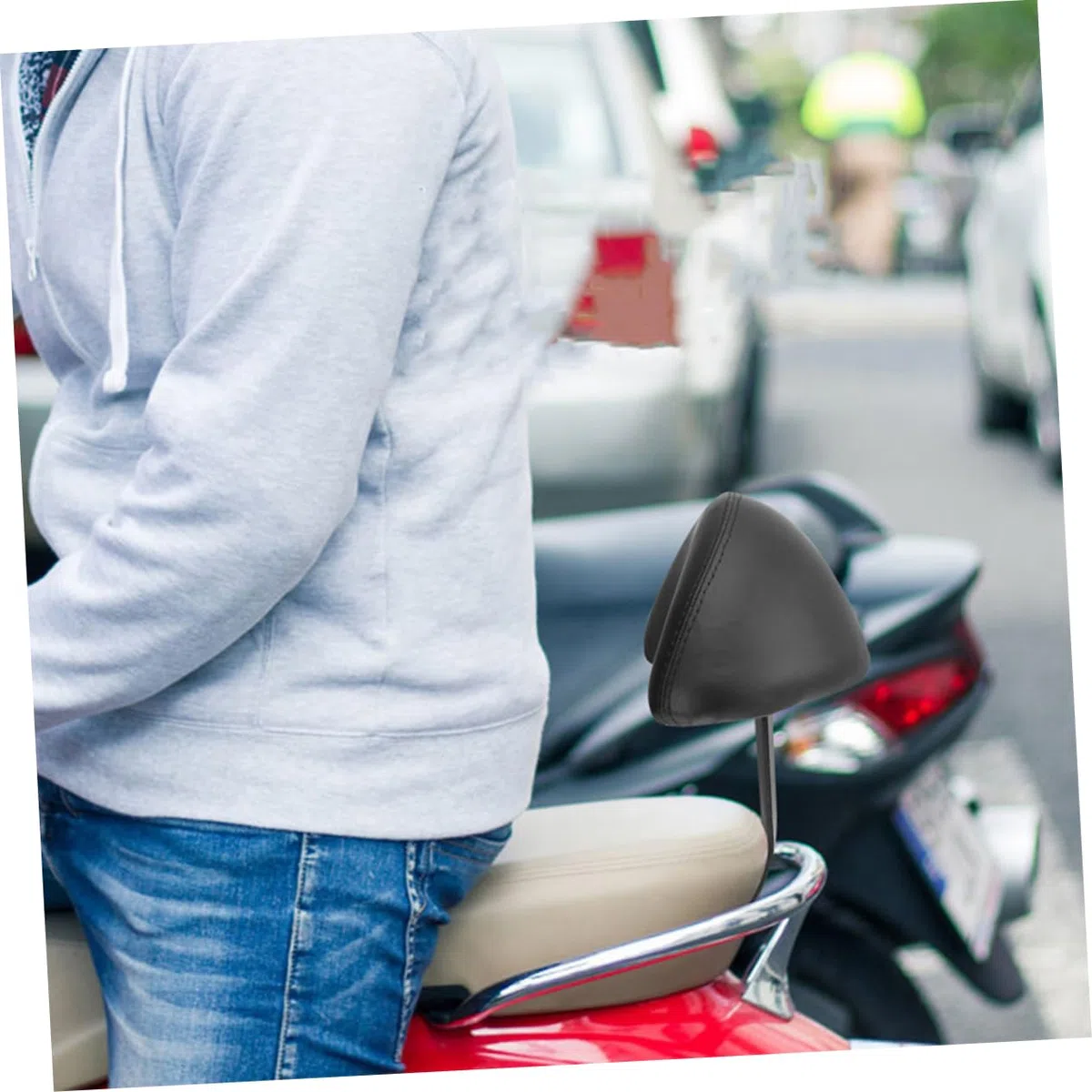 TOYANDONA 2pezzi Cuscino di Sicurezza Imbottito in Spugna per Schienale di Bicicletta Poggiapiedi Posteriore per Ciclismo Cuscino Comodo per Sedile di Bicicletta