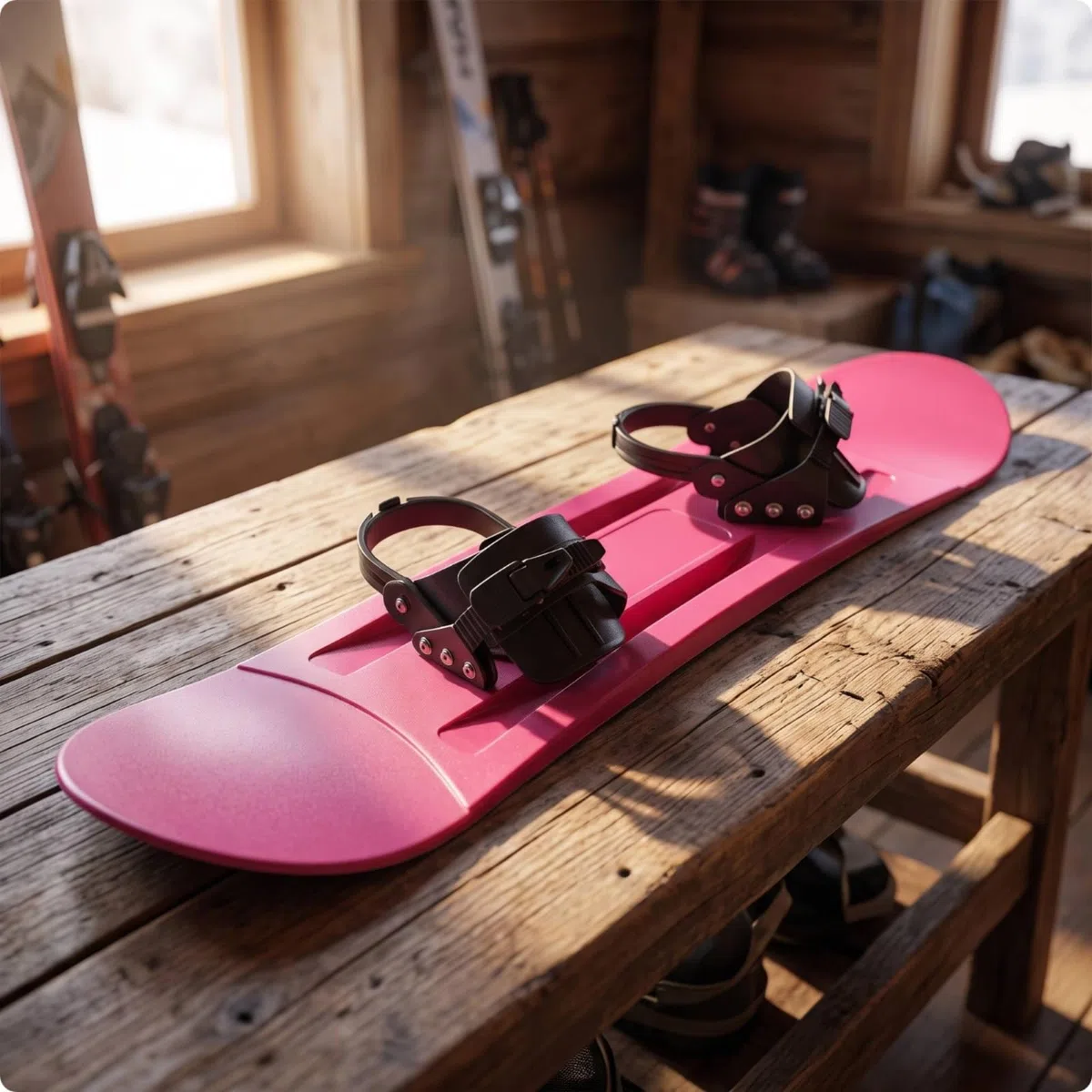 Children Snowboard Tavola Snowboard Bambini Ragazzi Principianti Tavola Giovani con Attacchi Regolabili E Fibbie Sicure Corpo Ispessito E Base