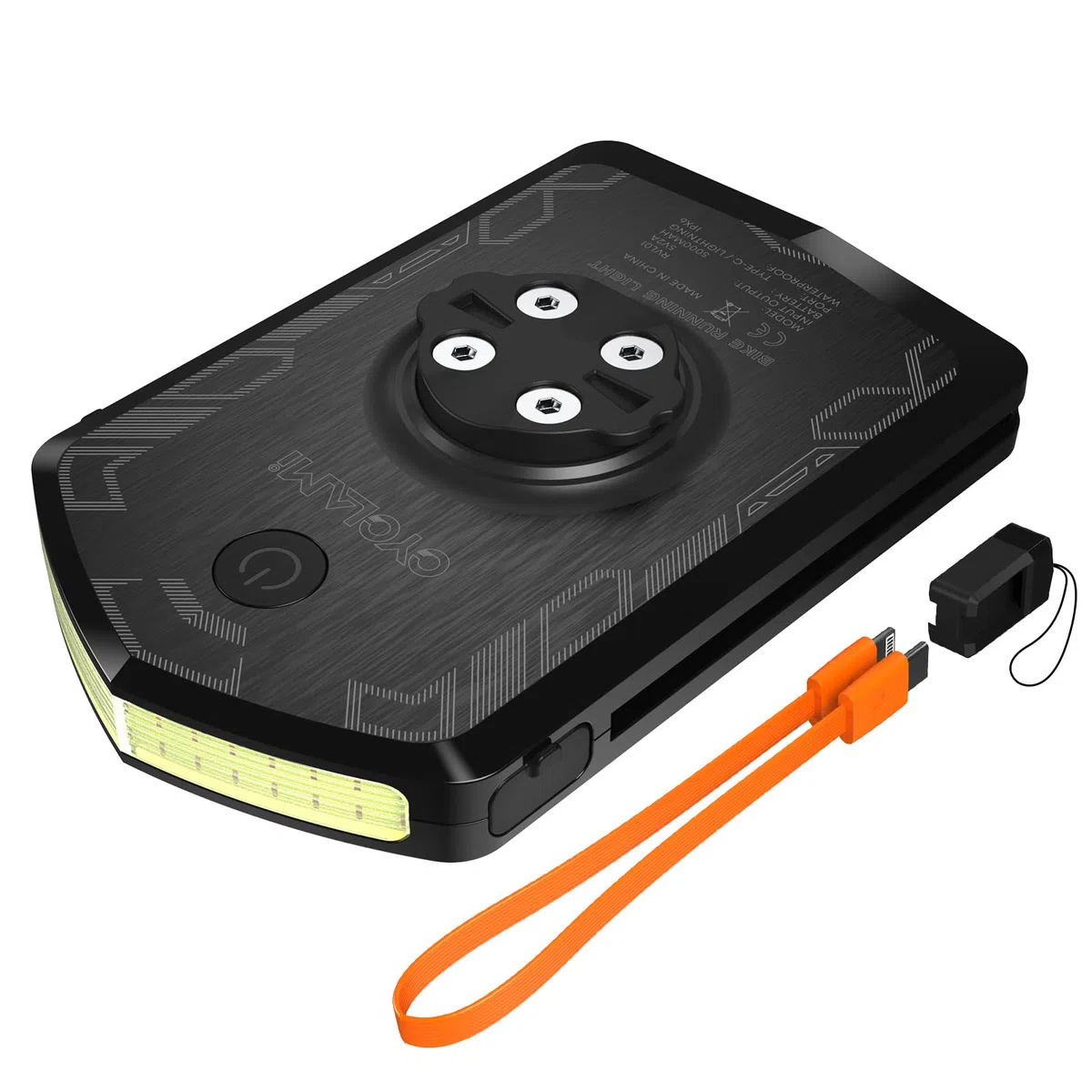 Luce Diurna per Bici 120 Lumen Luci Per Biciclette 5000mAh Autonomia 40h IPX6 Impermeabile USB-C 5 Modalità per Ciclismo Stradale MTB Notturno e Urbano