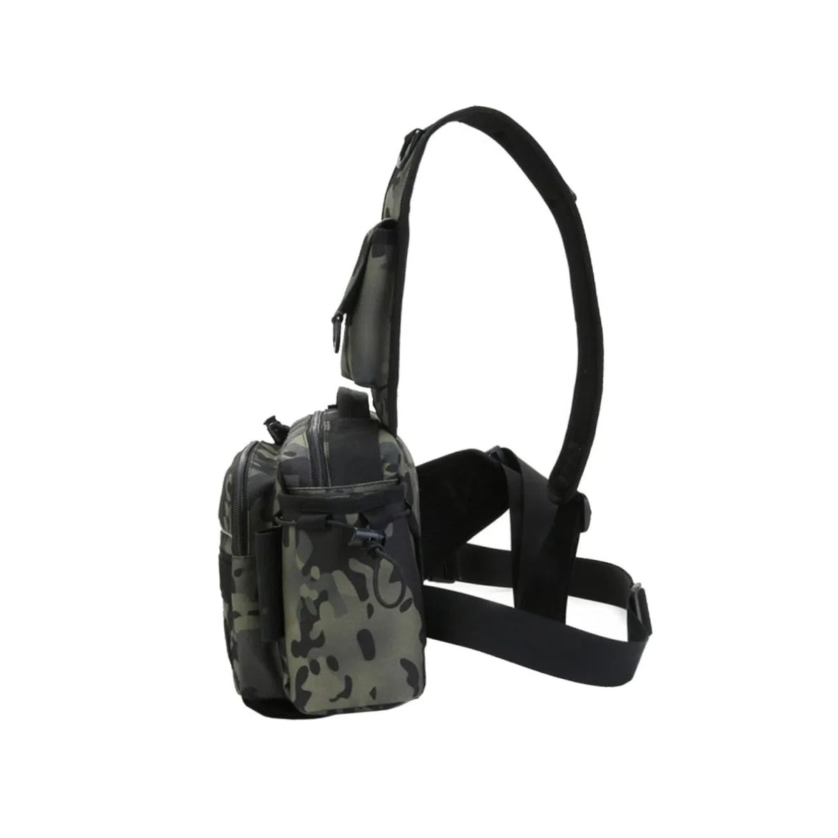 Garneck 1pezzi Borsa per Attrezzatura da Pesca Marsupio Multifunzionale Borsa Tracolla Resistente in Nylon Militare Cinghie Regolabili Adatto per Esterni e Pesca all Aperto