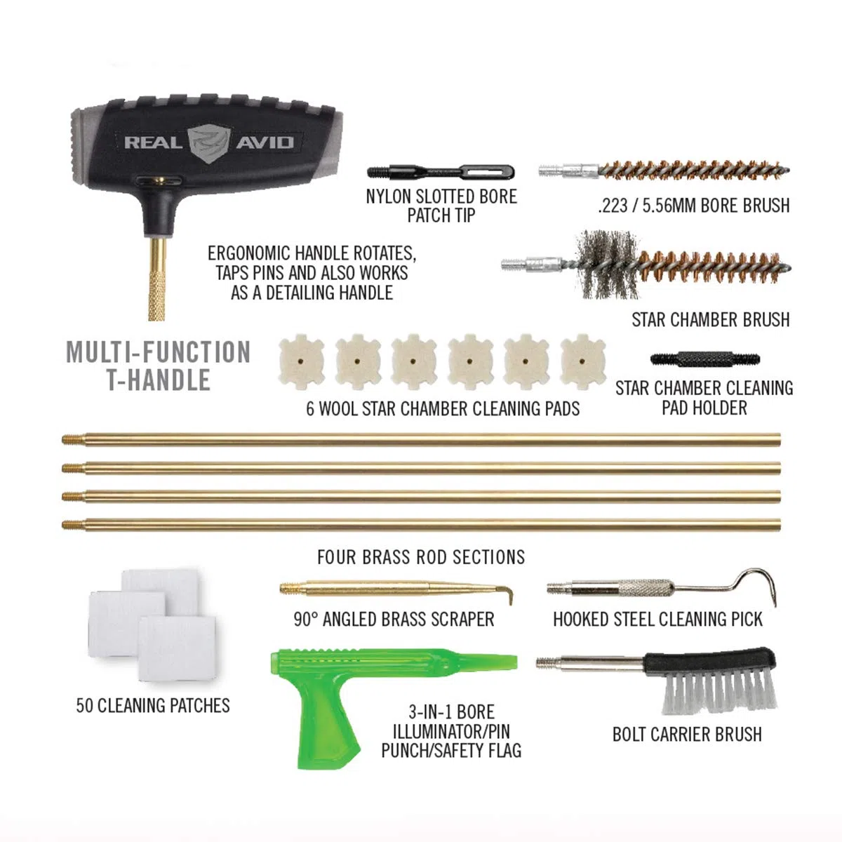 REAL AVID Gun Boss Pro AR15 - Kit di pulizia