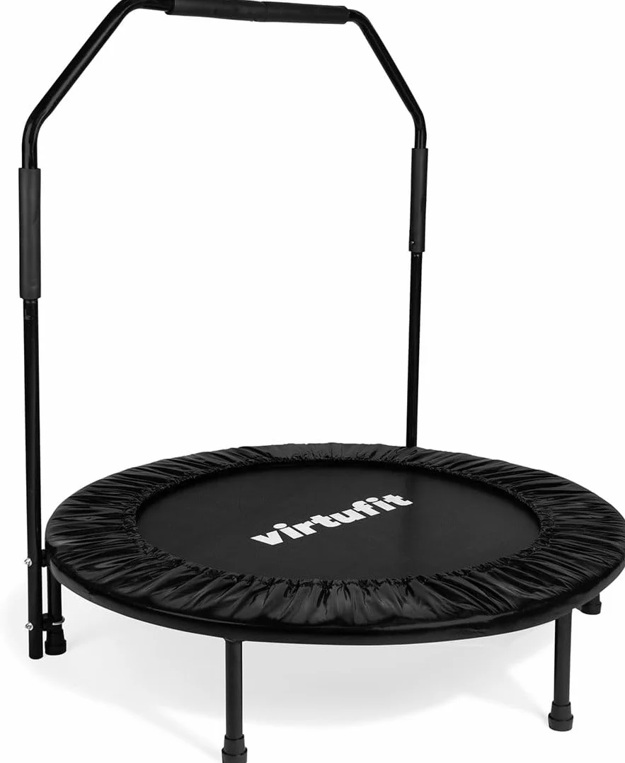 VirtuFit Trampolino fitness pieghevole con manico – Nero – 100 cm