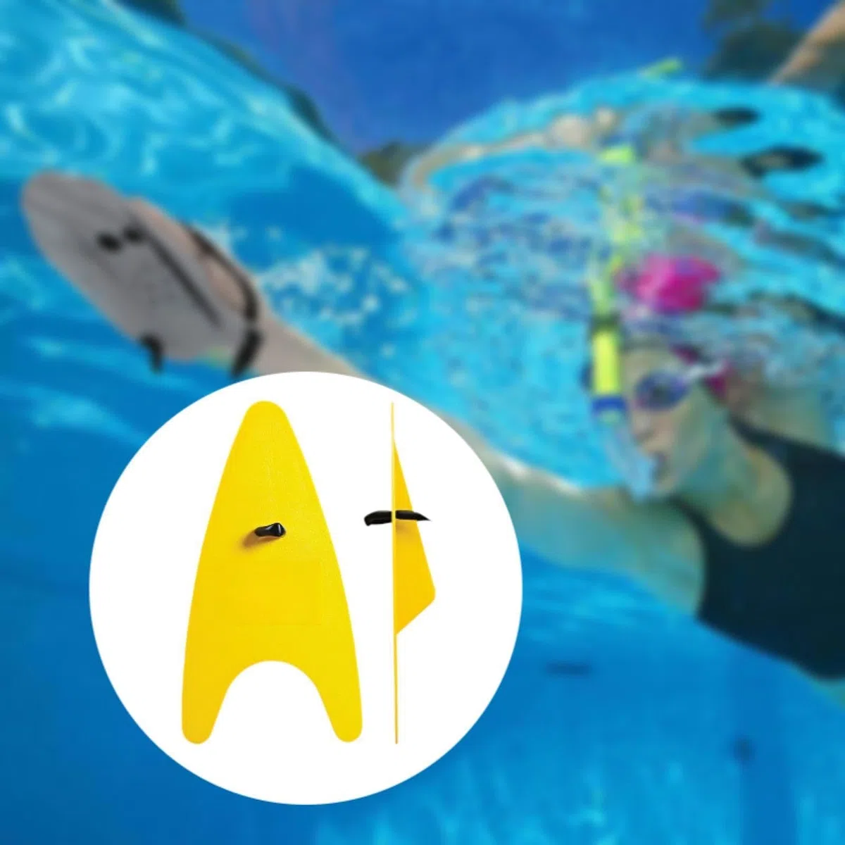 1 Paio Palette Nuoto Pagaie Mano Allenamento Nuoto Design Idrodinamico PC Materiale Adatte per Allenamento Acqua Pratica Fitness