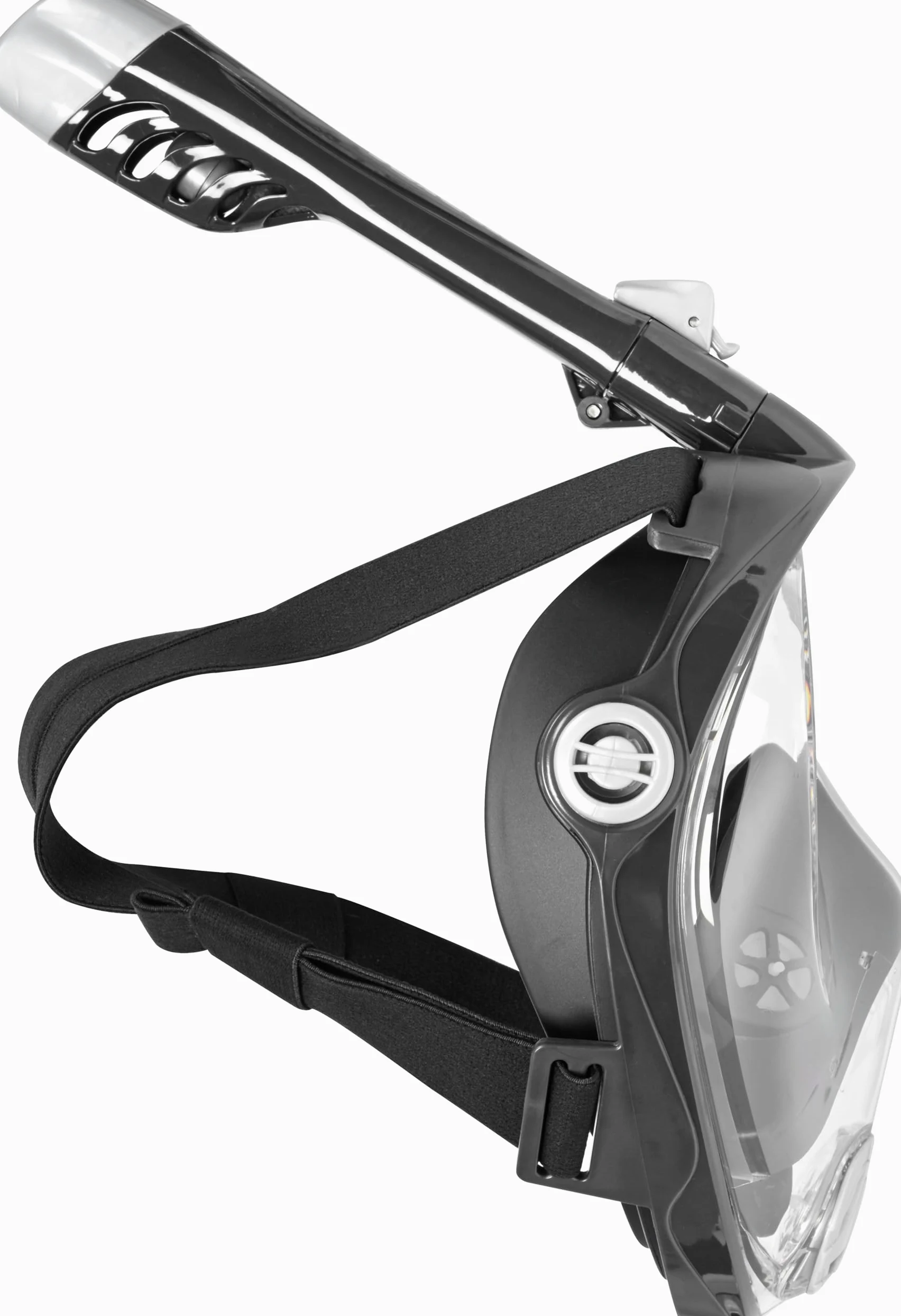 Mares Aquazone Full Face Mask - Maschera Integrale Snorkeling Adulto, Facciale in Silicone, Boccaglio Pieghevole, 3 Taglie