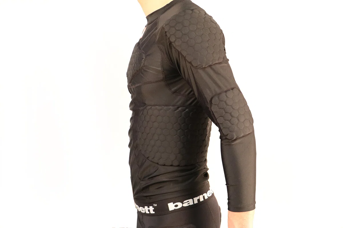 FS-08 - Maglia di compressione, a maniche lunghe, 5 pezzi integrati, per football americano