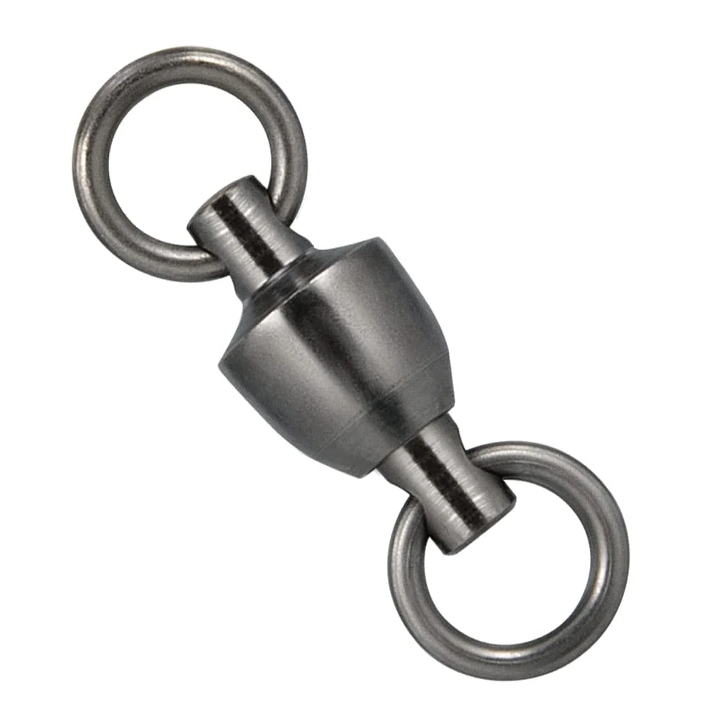 Dr.Fish Confezione da 50 girelle da pesca con cuscinetti a sfera, girelle per attrezzatura da pesca in acqua salata, acqua dolce in acciaio inox resistente, connettore #8