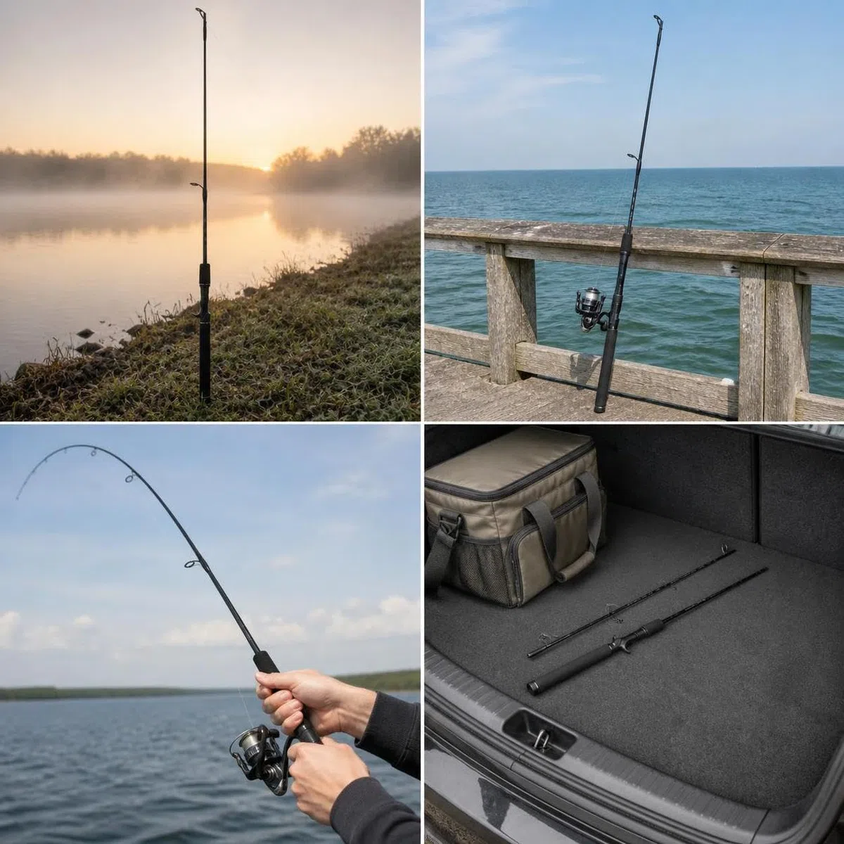 Canna da Pesca per Esche Composita | Componenti in plastica, Set canna , Pesca , Per appassionati di pesca