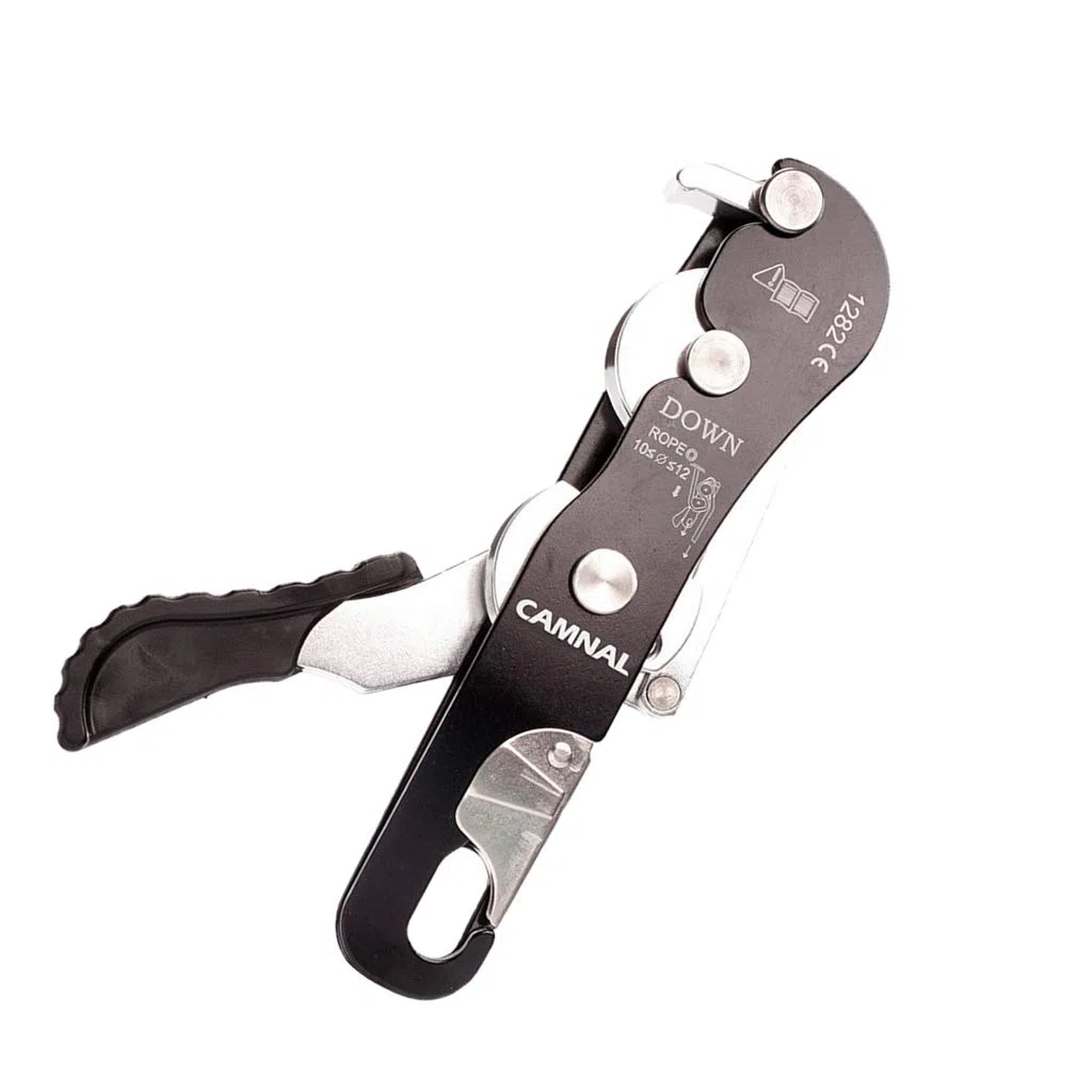Discensore di arresto autofrenante per corda da 10-12 mm arrampicata speleologia Rappelling