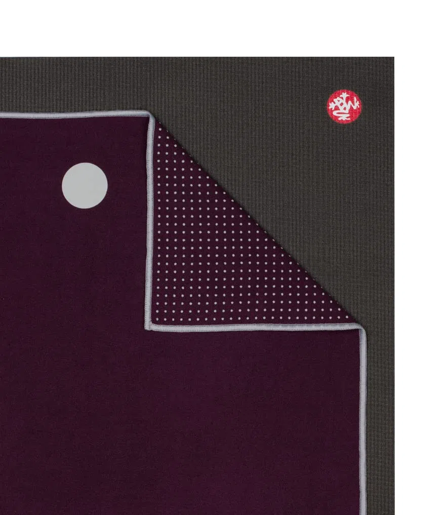 Manduka Yogitoes - Asciugamano da yoga con fondo antiscivolo in gomma, ad asciugatura rapida, per yoga, pilates, esercizio fisico, 190 cm