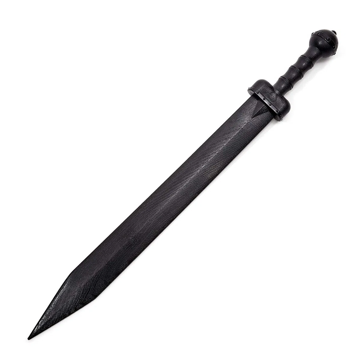 Roman Arti Marziali Nero Polipropilene Plastica Gladius Allenamento Spada - V4