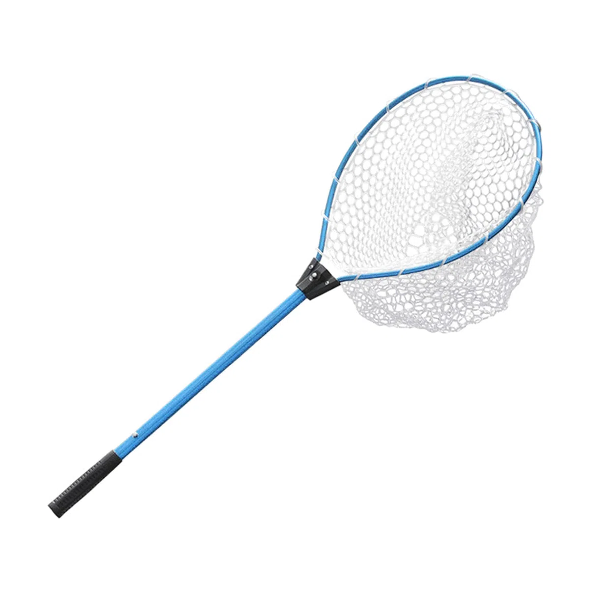 N/A Rete da Pesca Guadino per Pesci, Manico telescopico Pieghevole Pieghevole, Rete in Materiale di Gomma Resistente, Cattura o Rilascio Sicuro del Pesce - Blu