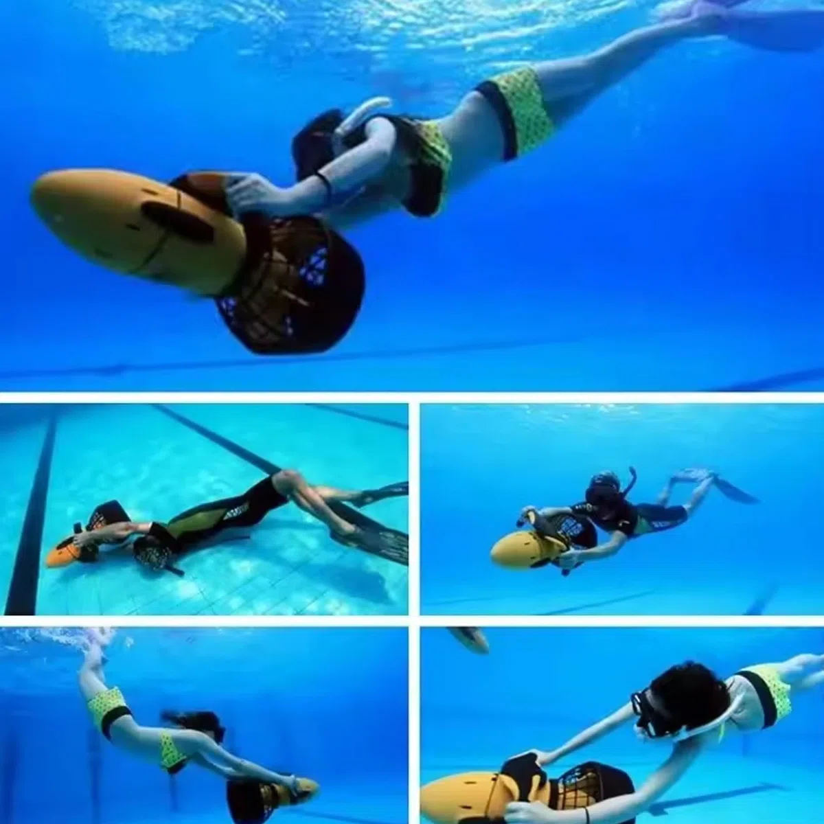 Elica Subacquea elettrica, Attrezzatura Sportiva Subacquea, Scooter subacqueo ricreativo, Elica per Piscina a Doppia velocità, Adatto per Piscine, campi da Gioco