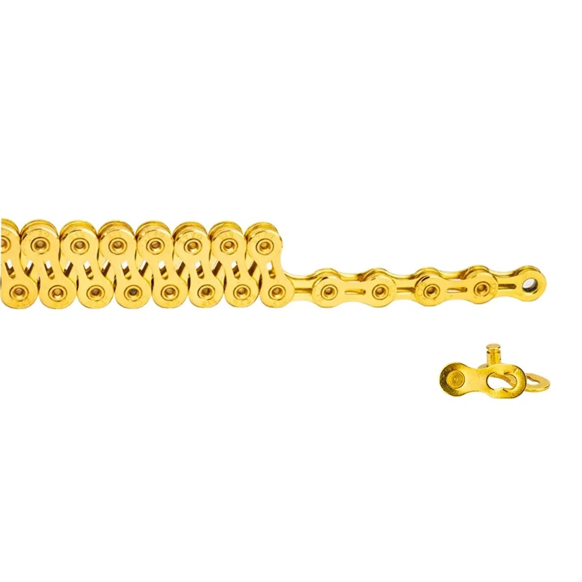 Catena for bici da strada Gold Chain 6/7/8s 9s 10s 11s 12s velocità universale corrente con maglia mancante(11s Gold SLR)