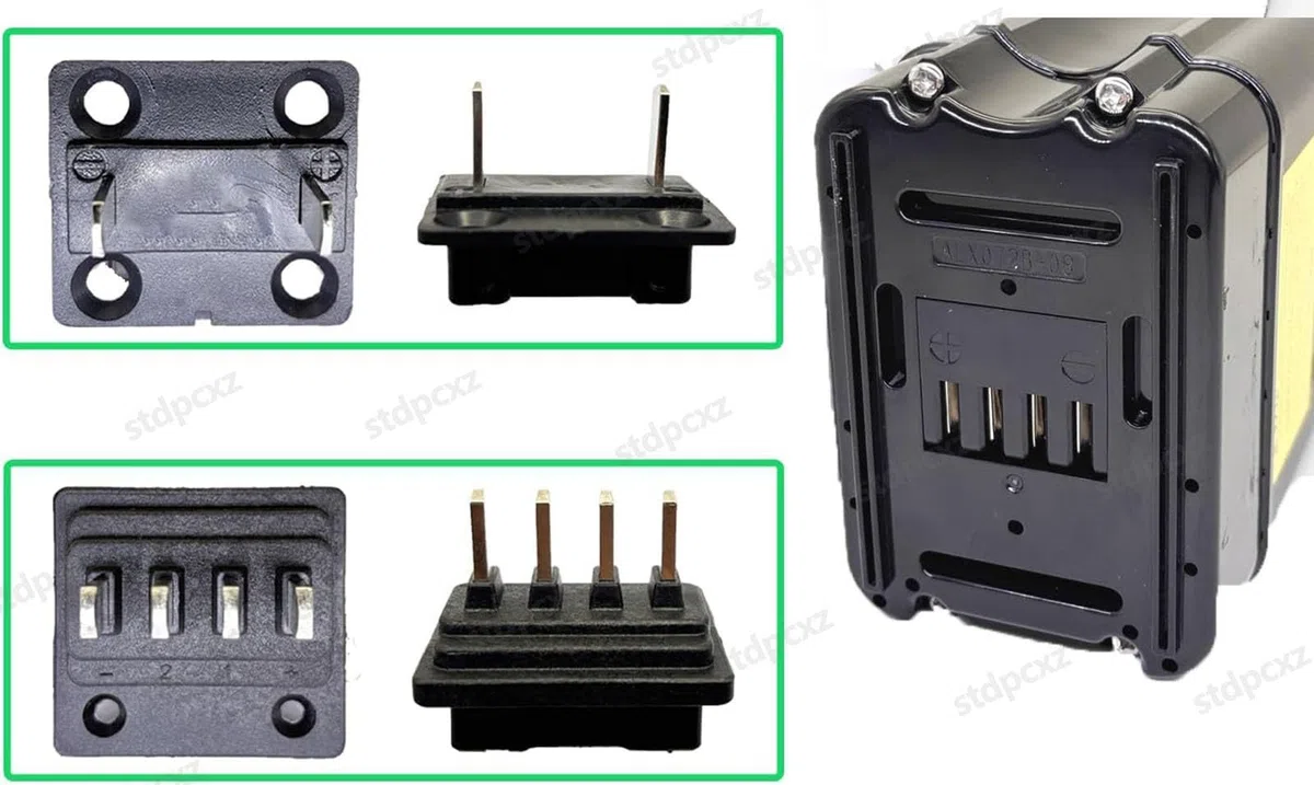 Batteria Per Bici Elettrica 36V 13AH Con Caricabatteria, Batteria Di Ricambio Agli Ioni Di Litio Da 36V, Batteria Al Litio Per Bici Elettrica 36V 13Ah, 4-pin